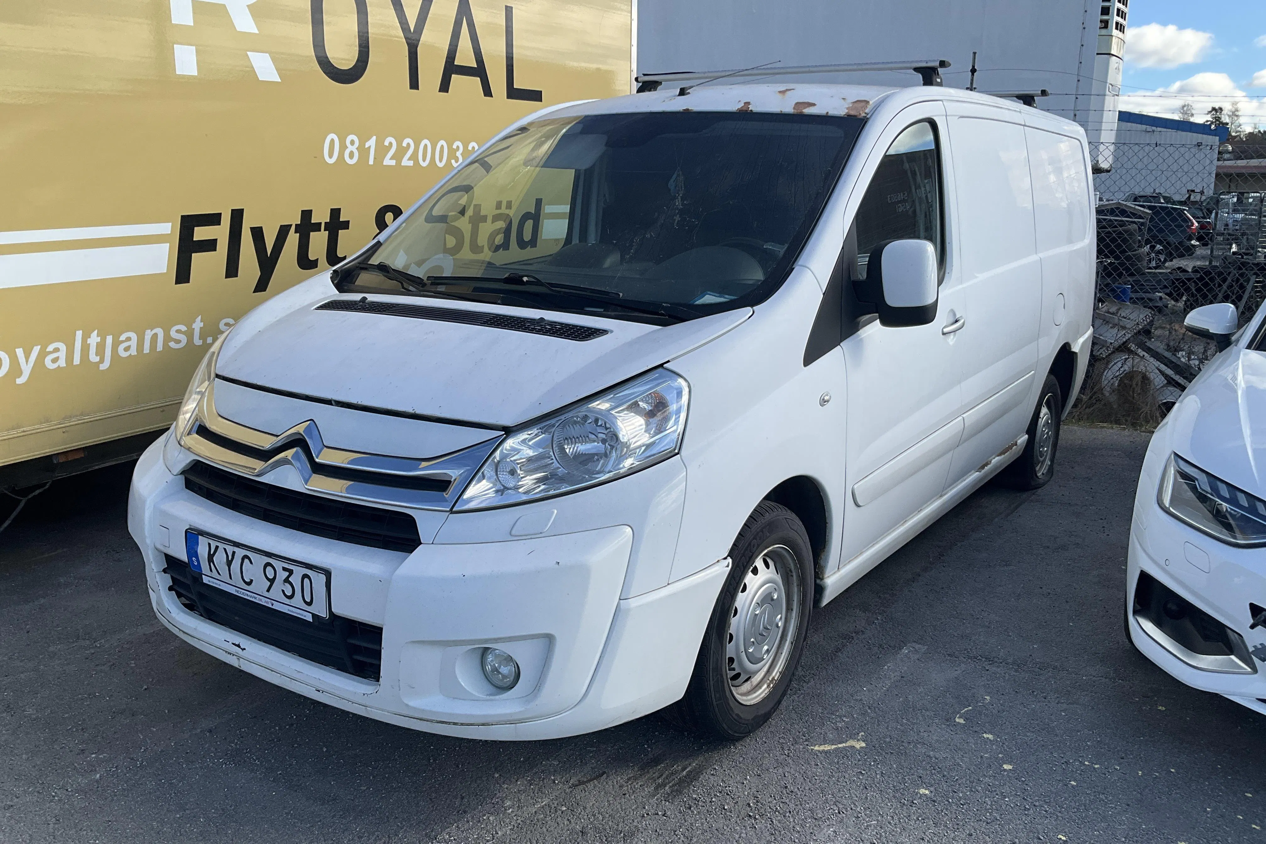Presentation photo 1 of 10: Citroen Jumpy III 2.0 HDI Skåp (163hk) - 156 800 km - Automatic - white - 2016