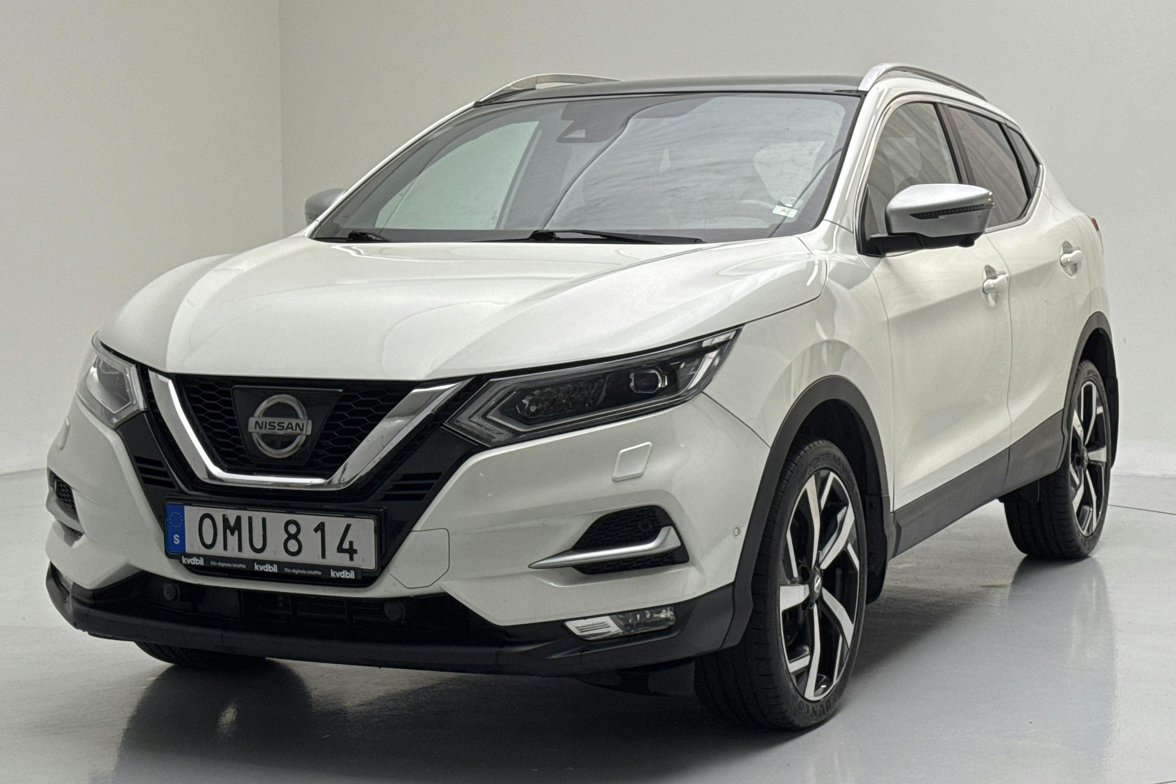 Presentation photo 1 of 14: Nissan Qashqai 1.2 DIG-T (115hk) - 120 150 km - Automatic - white - 2018