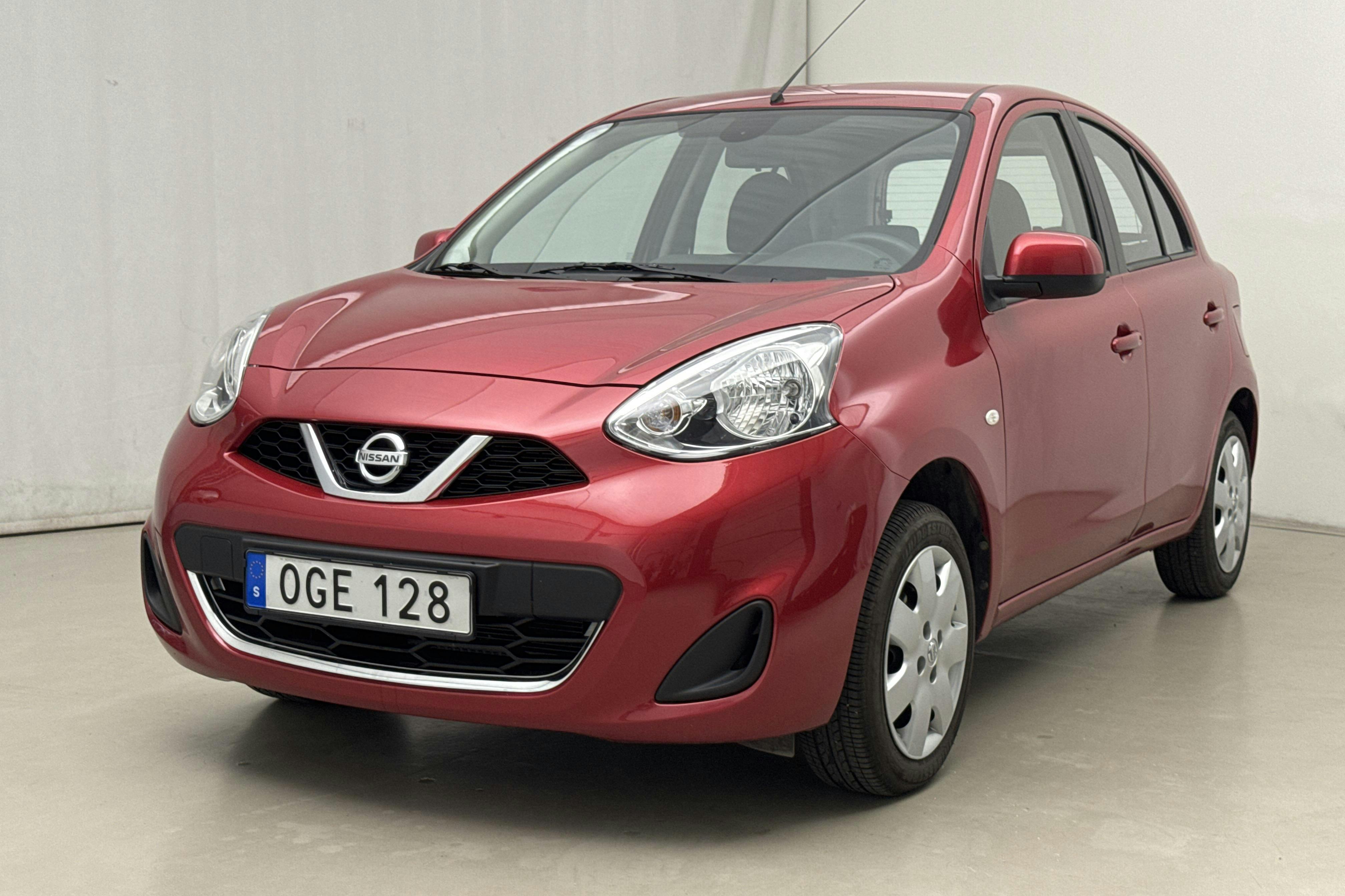Presentation photo 1 of 16: Nissan Micra 1.2 5dr (80hk) - 11 190 km - Manual - red - 2016