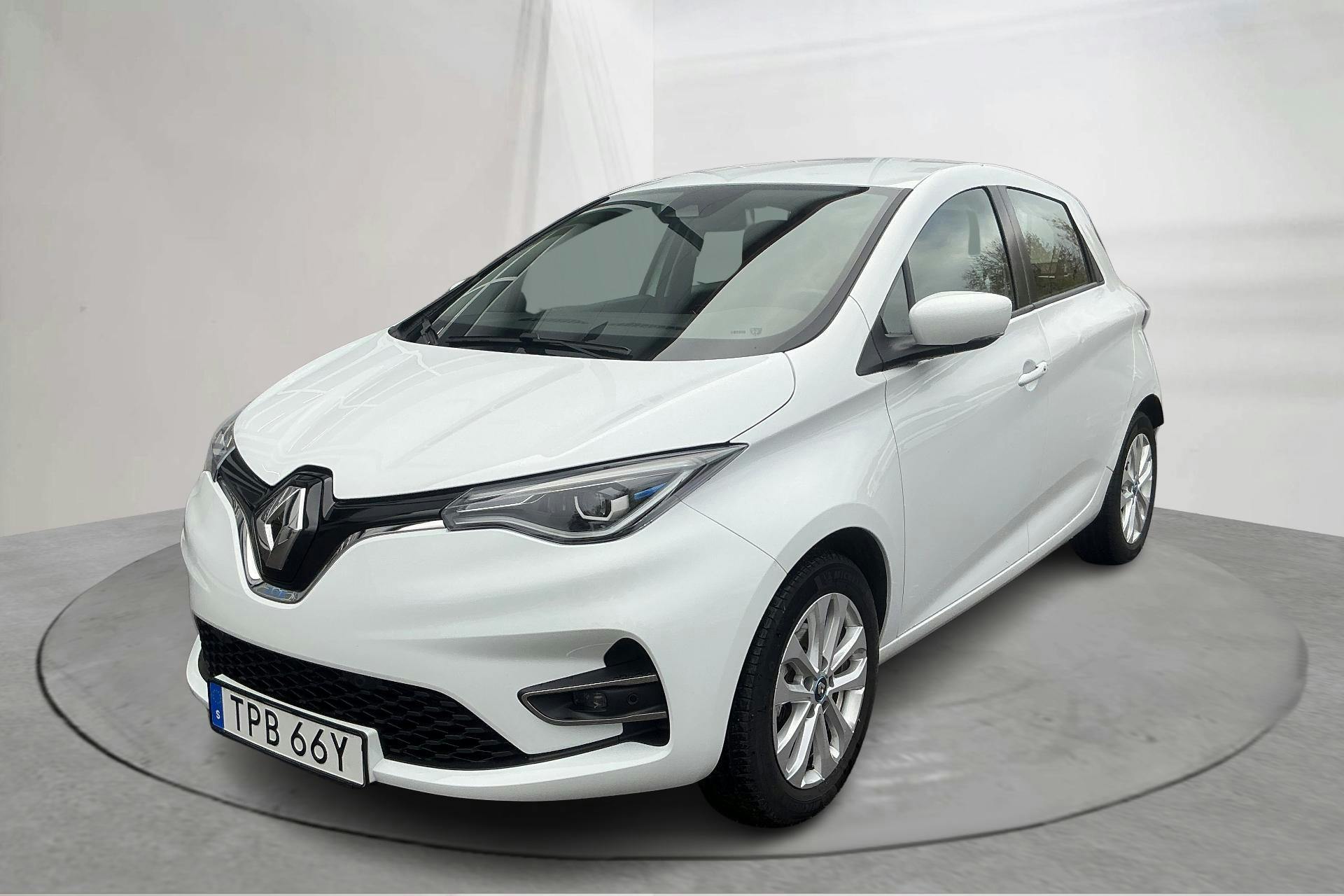 Presentationsfoto 1 av 16: Renault Zoe 52kWh R110 (108hk) - 2 647 mil - Automat - vit - 2020
