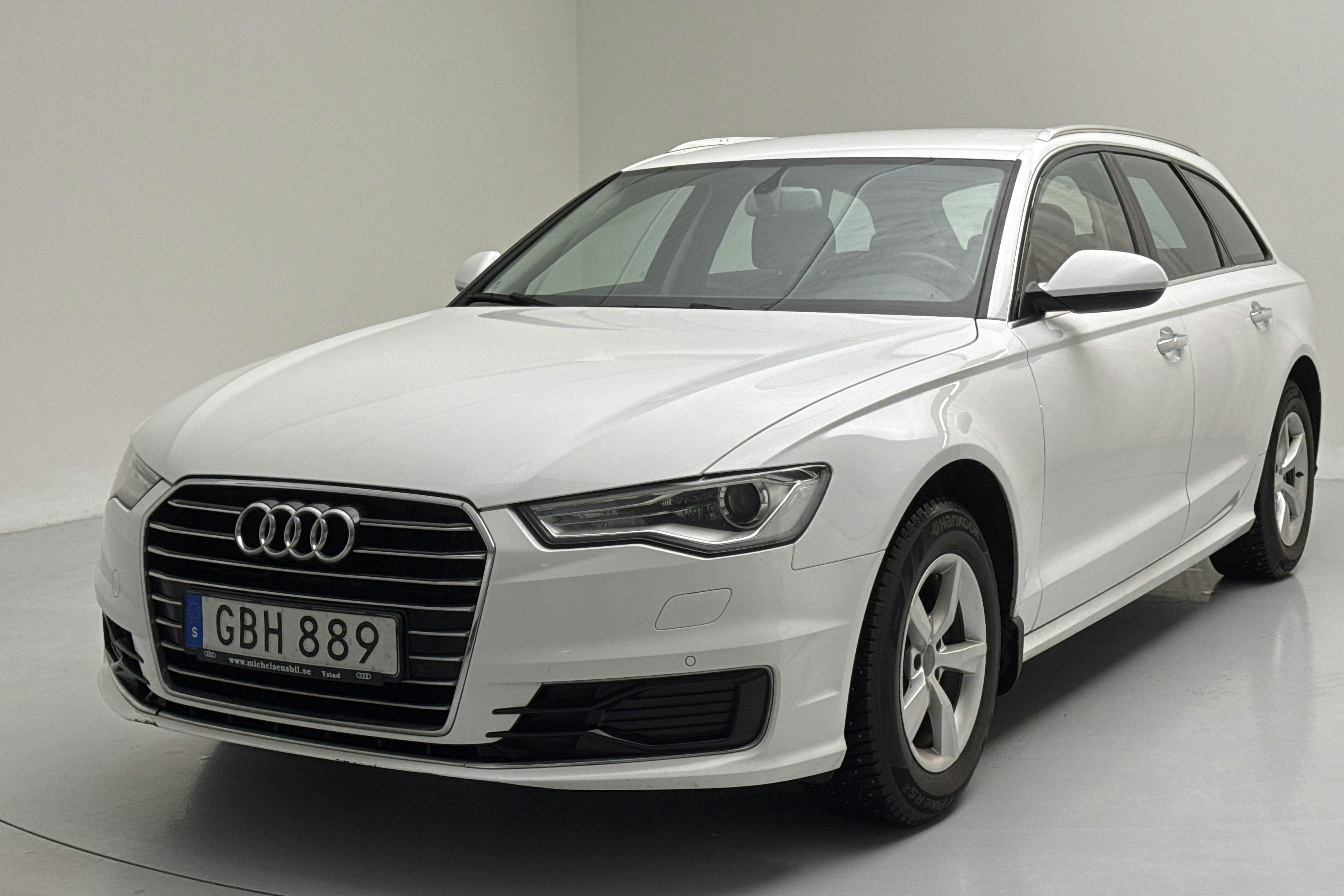 Presentationsfoto 1 av 13: Audi A6 2.0 TDI Avant (190hk) - 28 104 mil - Automat - vit - 2015