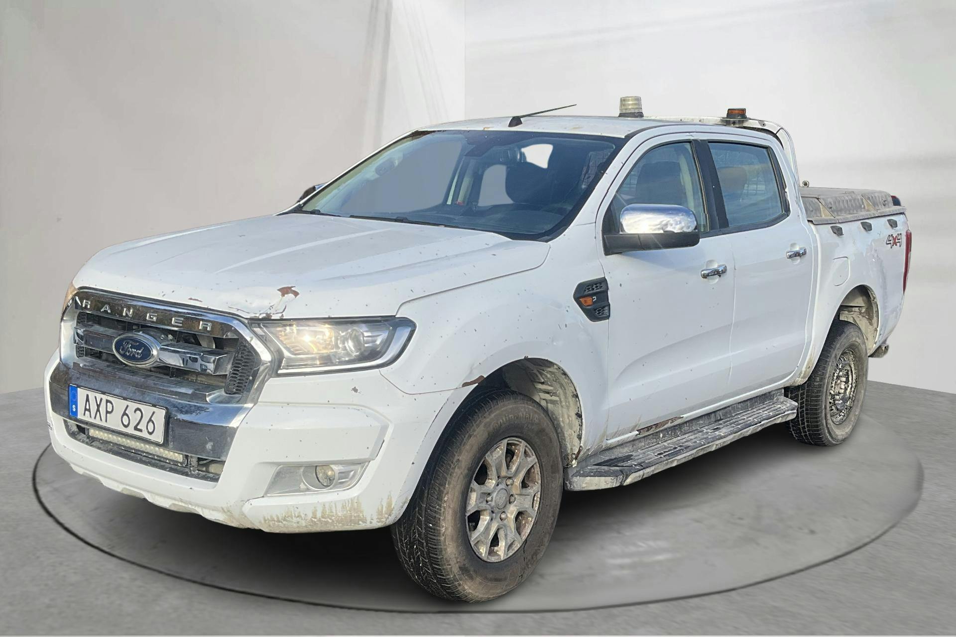 Presentationsfoto 1 av 14: Ford Ranger 2.2 TDCi 4WD (160hk) - 8 834 mil - Automat - vit - 2017