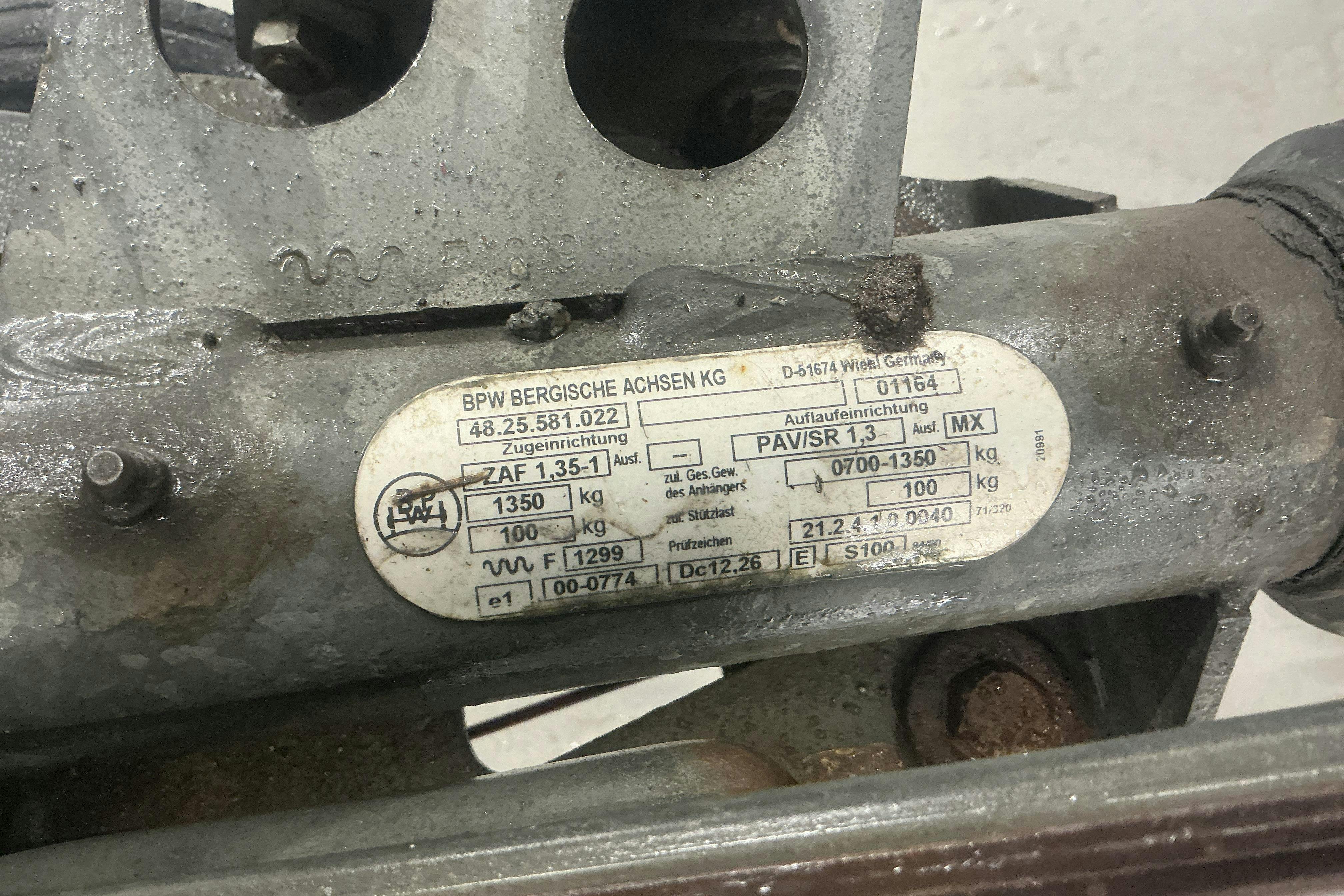 Presentation photo 9 of 9: TIAB 4P 3313 Släpvagn - 0 km - Light Grey - 2001