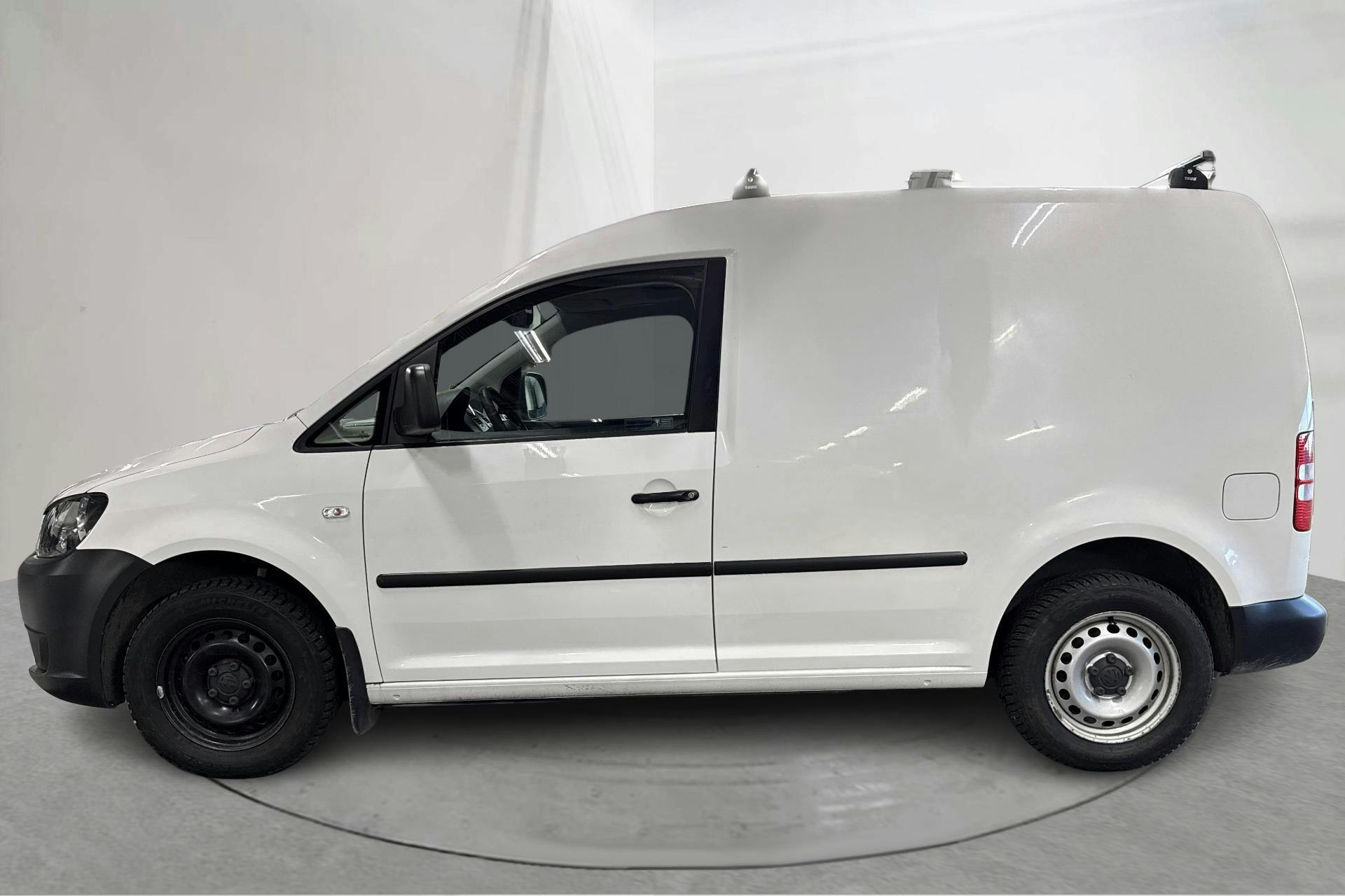 Presentationsfoto 2 av 15: VW Caddy 2.0 Ecofuel Skåp (109hk) - 9 047 mil - Manuell - vit - 2012