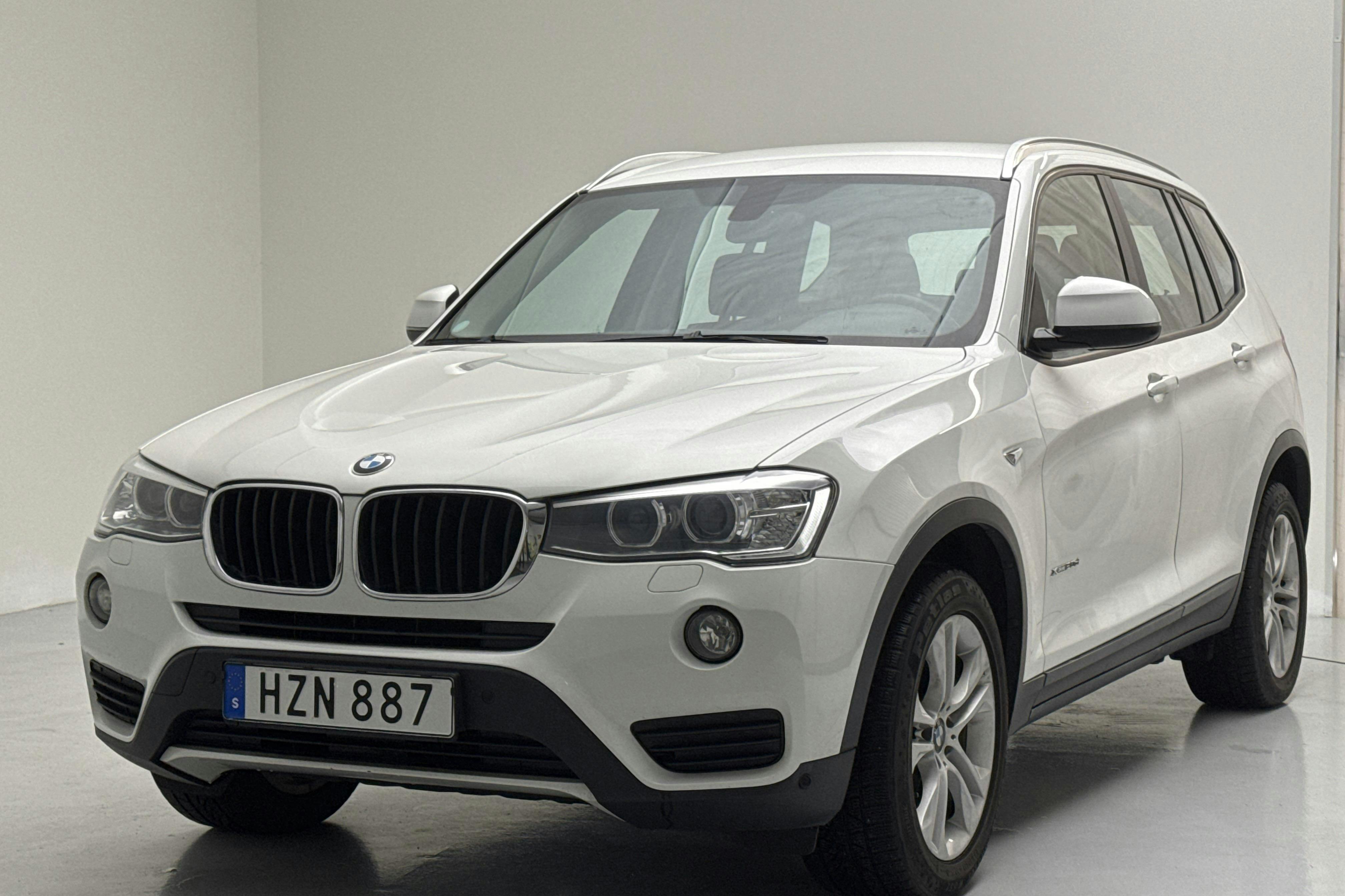 BMW X3 xDrive20d, F25 (190hk) - 14 854 mil - Automat - vit - 2015