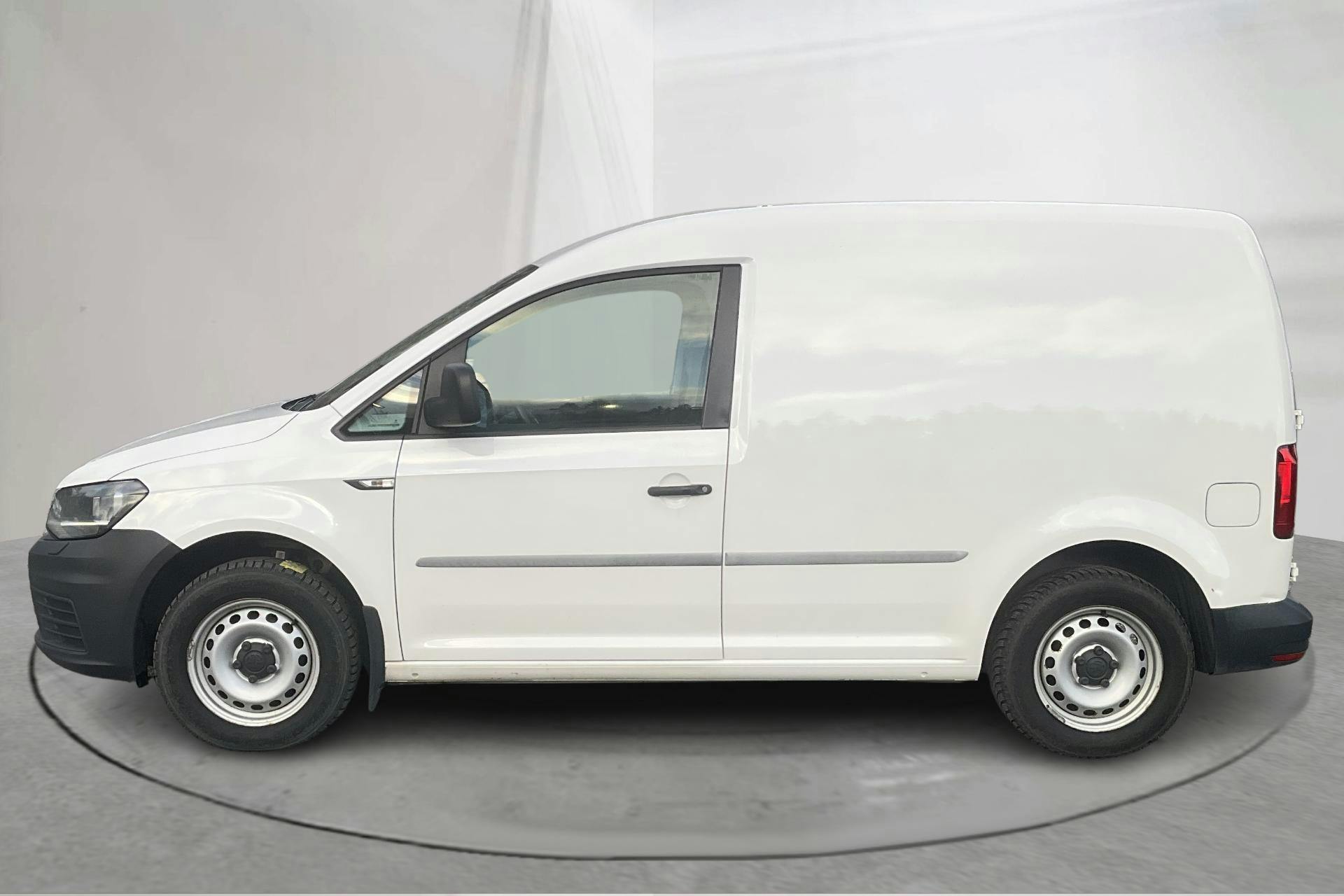 Presentationsfoto 2 av 16: VW Caddy 2.0 TDI Skåp (102hk) - 23 988 mil - Automat - vit - 2019