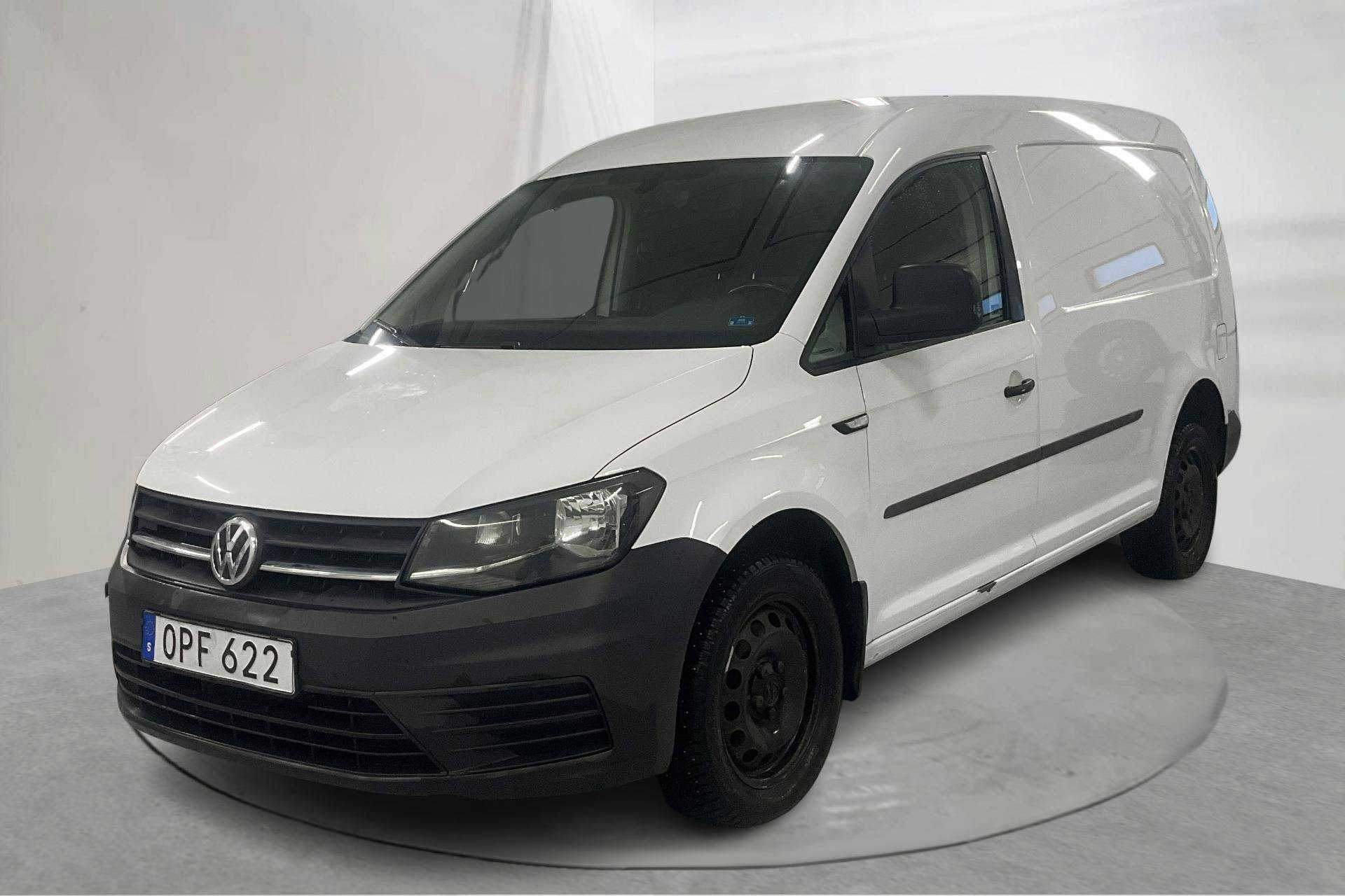 Presentation photo 1 of 18: VW Caddy 2.0 TDI Maxi Skåp 4MOTION (122hk) - 153 100 km - Manual - white - 2018
