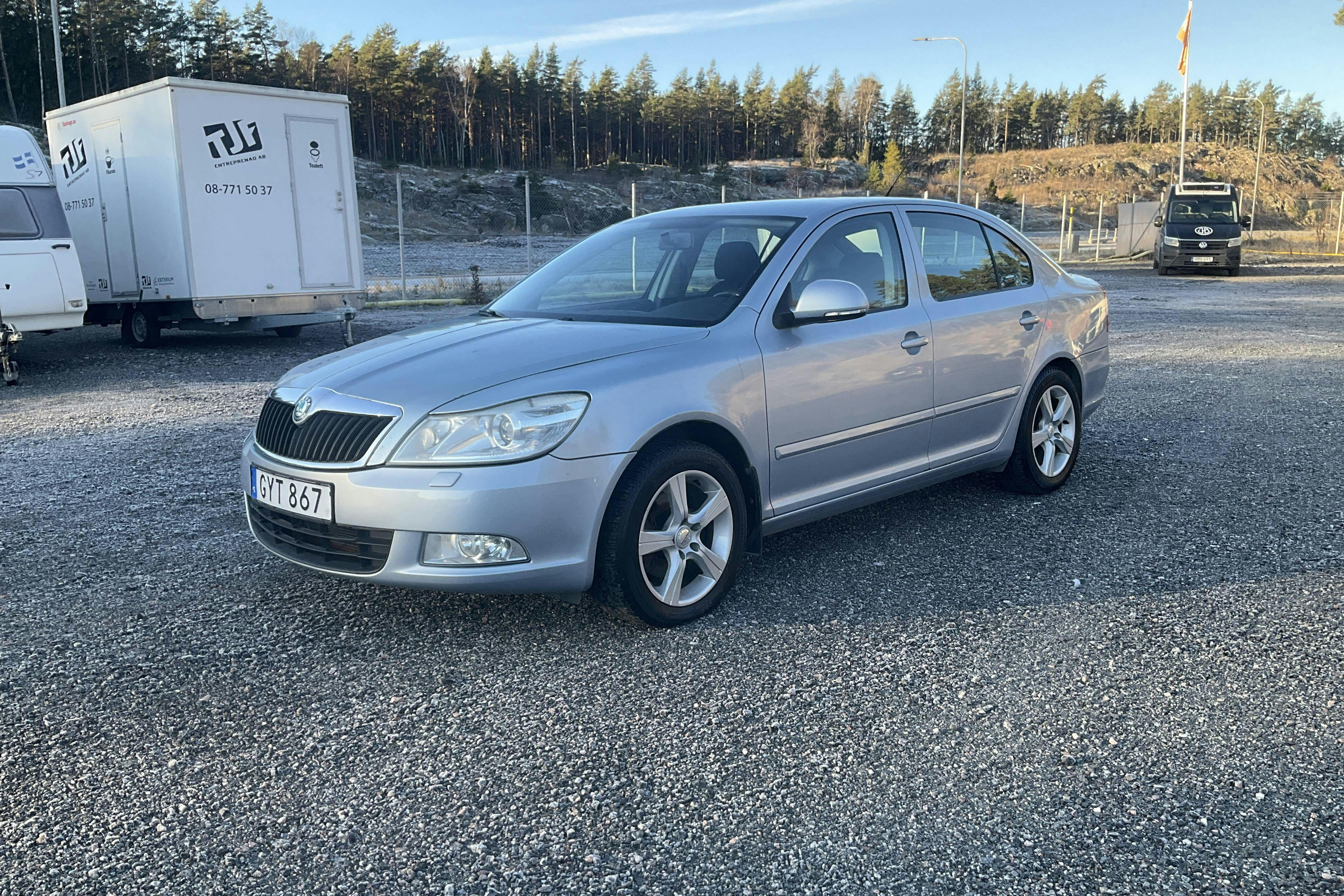 Presentation photo 1 of 12: Skoda Octavia II 1.8 TSI (160hk) - 117 020 km - Automatic - Light Blue - 2010