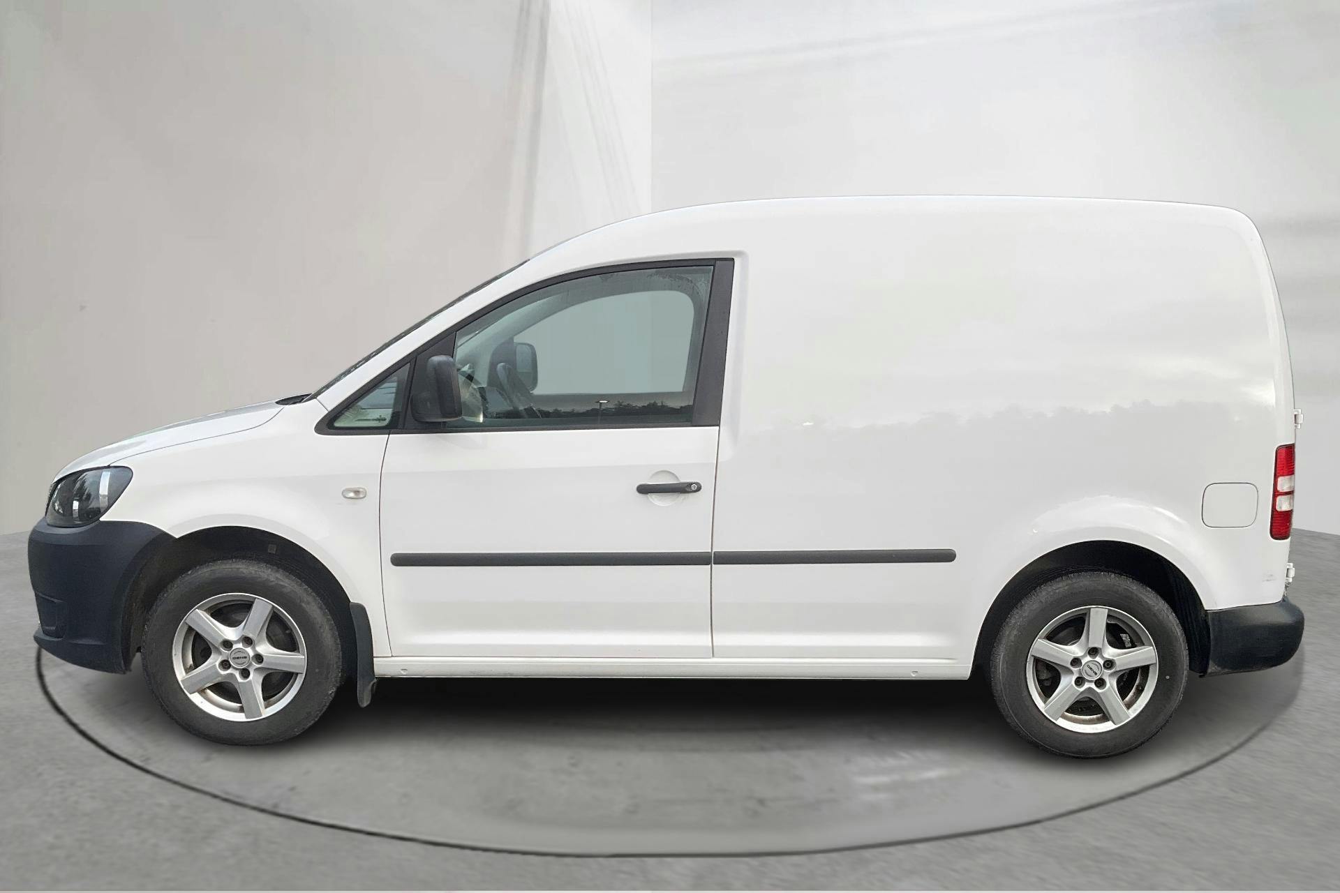 Presentation photo 2 of 12: VW Caddy 1.6 TDI Skåp (75hk) - 135 700 km - Manual - white - 2014