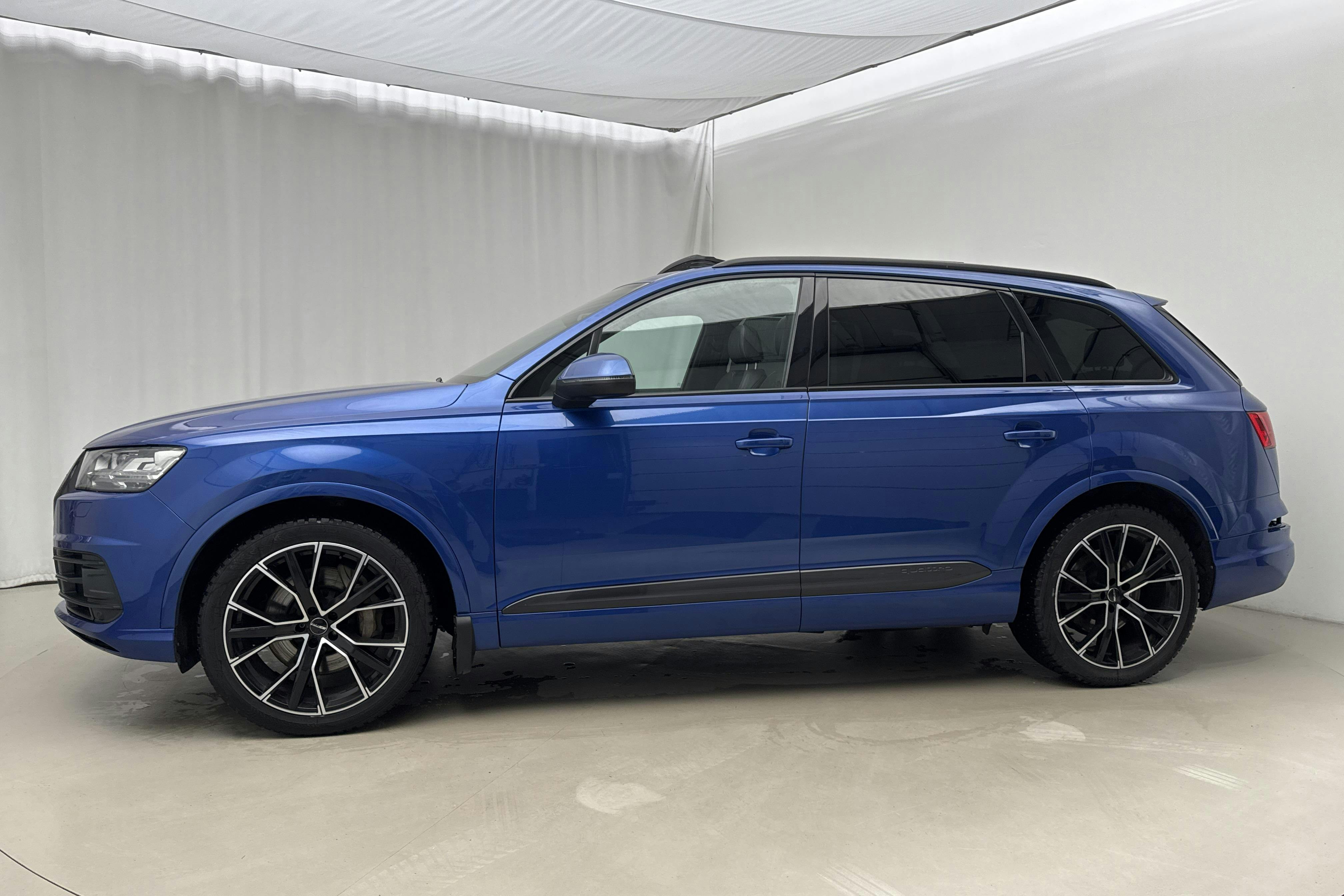Presentation photo 2 of 29: Audi Q7 3.0 TDI ultra quattro (218hk) - 196 050 km - Automatic - blue - 2018