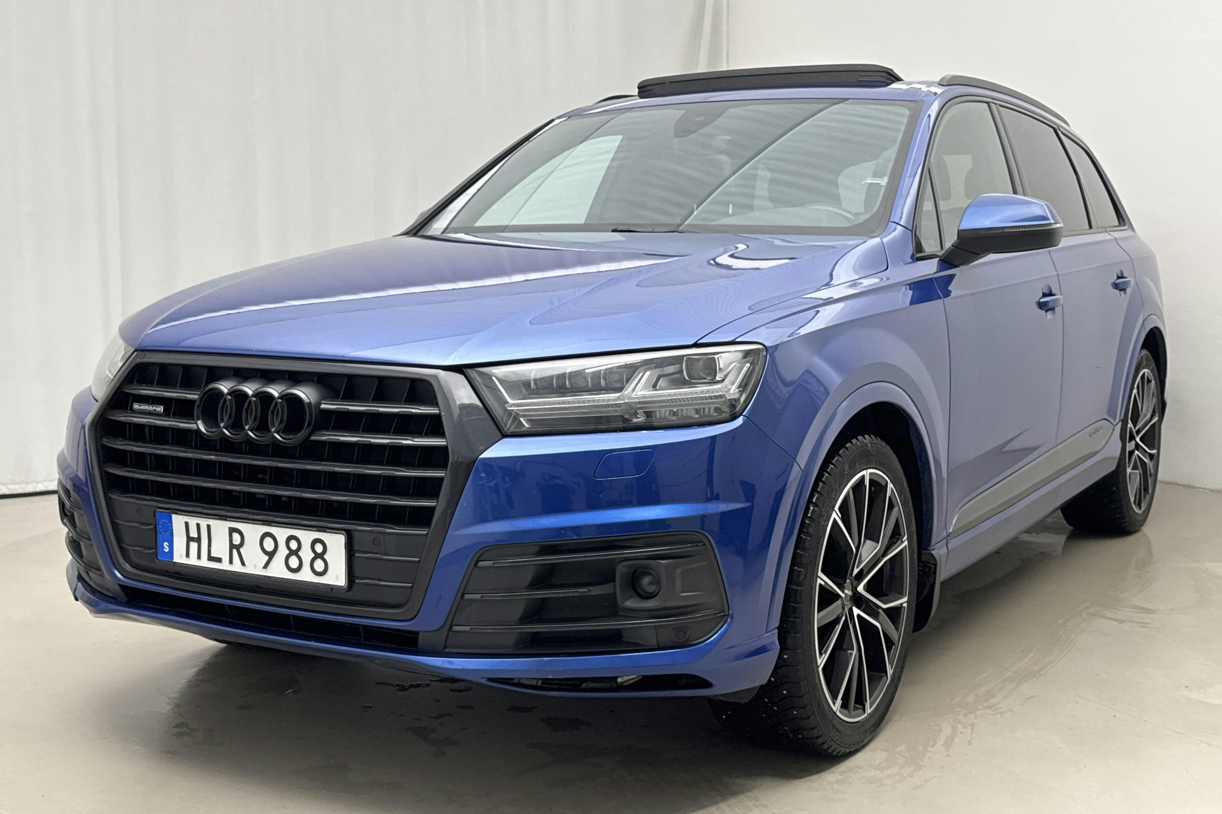 Presentation photo 1 of 29: Audi Q7 3.0 TDI ultra quattro (218hk) - 196 050 km - Automatic - blue - 2018