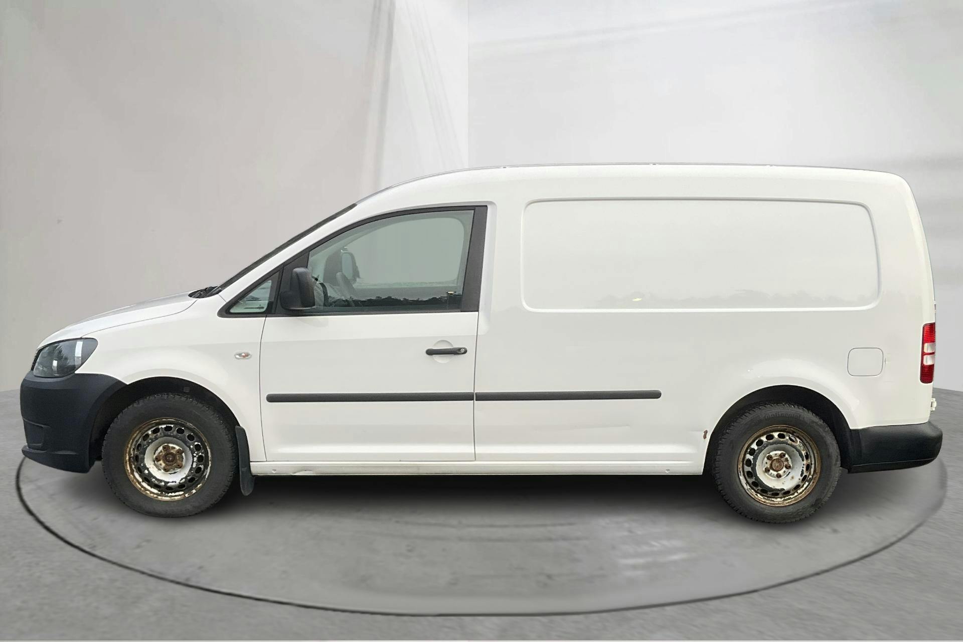 Presentation photo 2 of 12: VW Caddy 1.6 TDI Maxi Skåp (102hk) - 144 230 km - Automatic - white - 2015