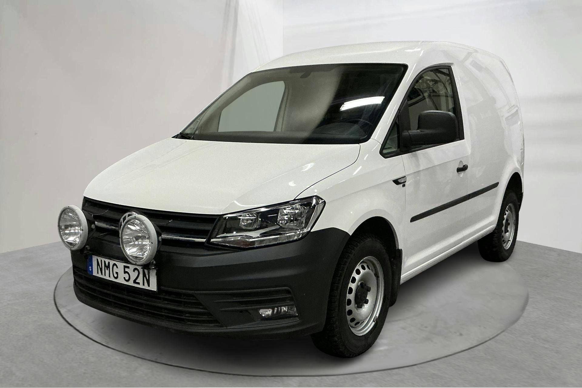 Presentation photo 1 of 17: VW Caddy 2.0 TDI Skåp 4MOTION (122hk) - 55 950 km - Manual - white - 2020