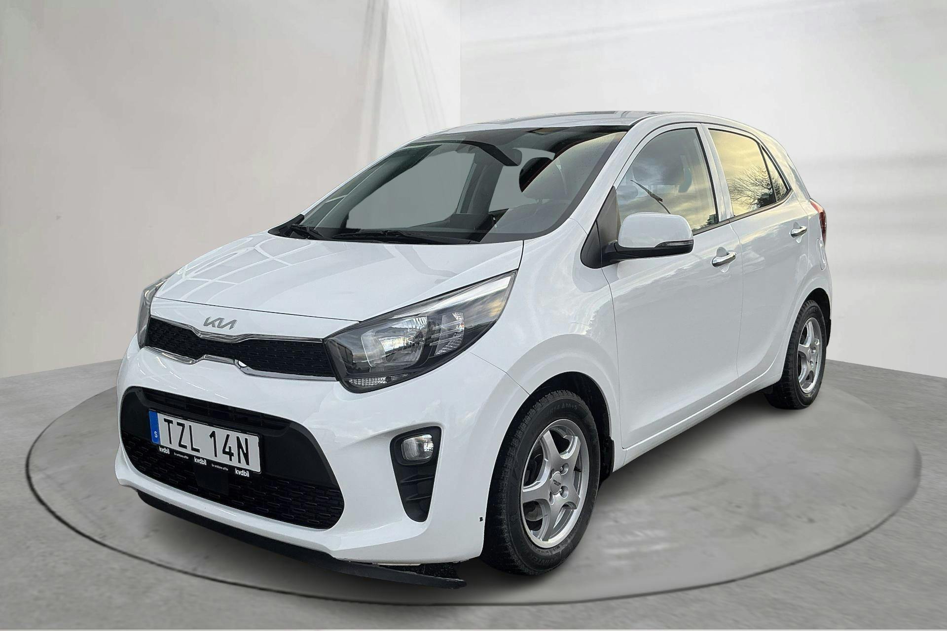 Presentation photo 1 of 14: KIA Picanto 1.0 DPI (67hk) - 42 360 km - Automatic - white - 2023