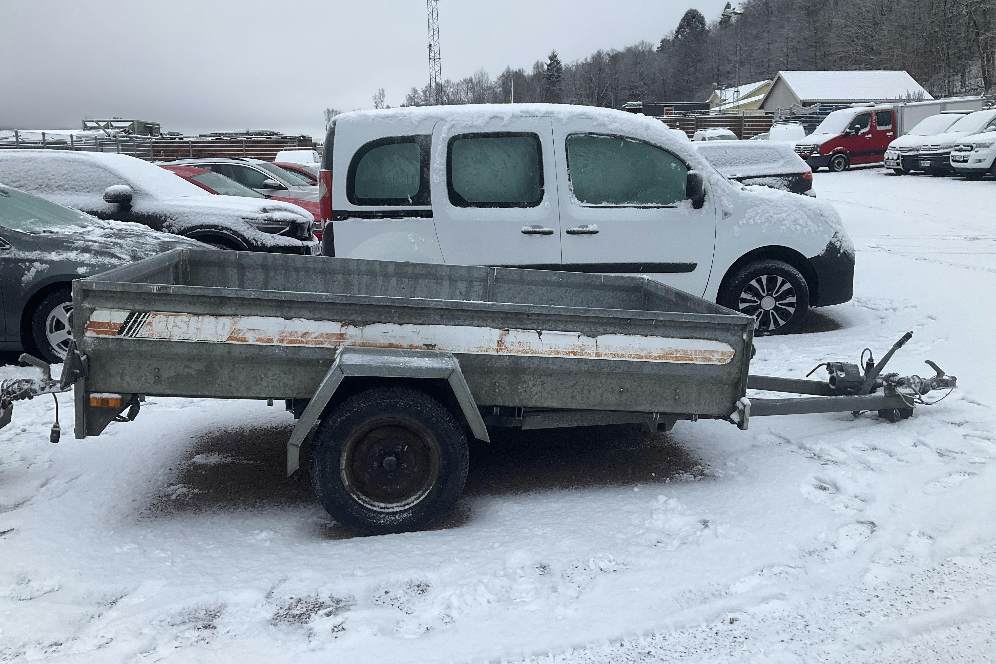 Presentation photo 2 of 8: GISEBO 1250/TRANSPORTER 1250 TRANSPORTER Släpvagn (Rep.Objekt) - 0 km - gray - 1988