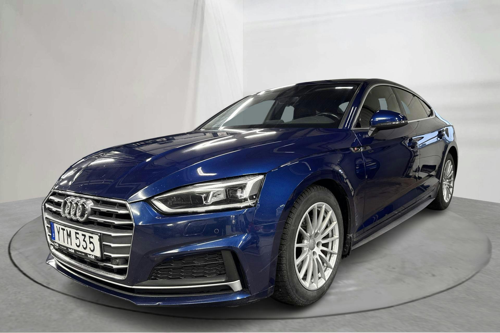 Audi A5 2.0 TFSI Sportback (190hk) - 134 100 km - Manualna - niebieski - 2018