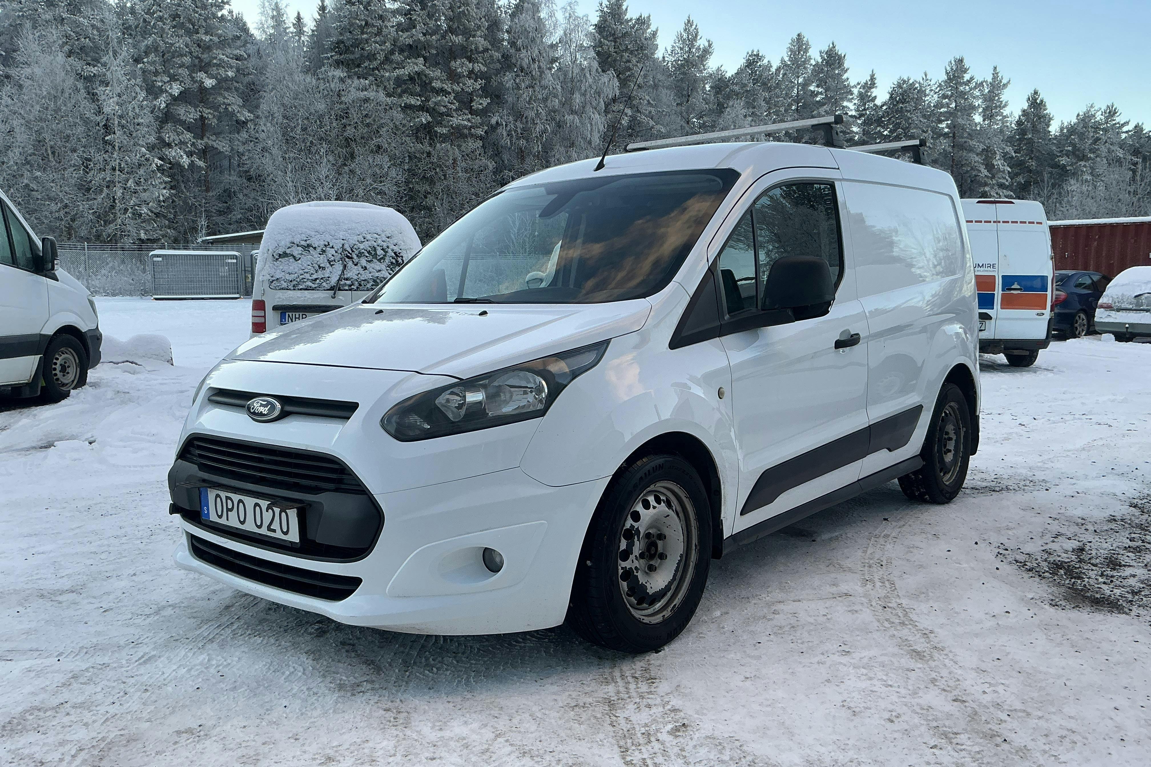 Presentation photo 1 of 15: Ford Transit Connect 1.6 TDCi (95hk) - 141 050 km - Manual - white - 2014