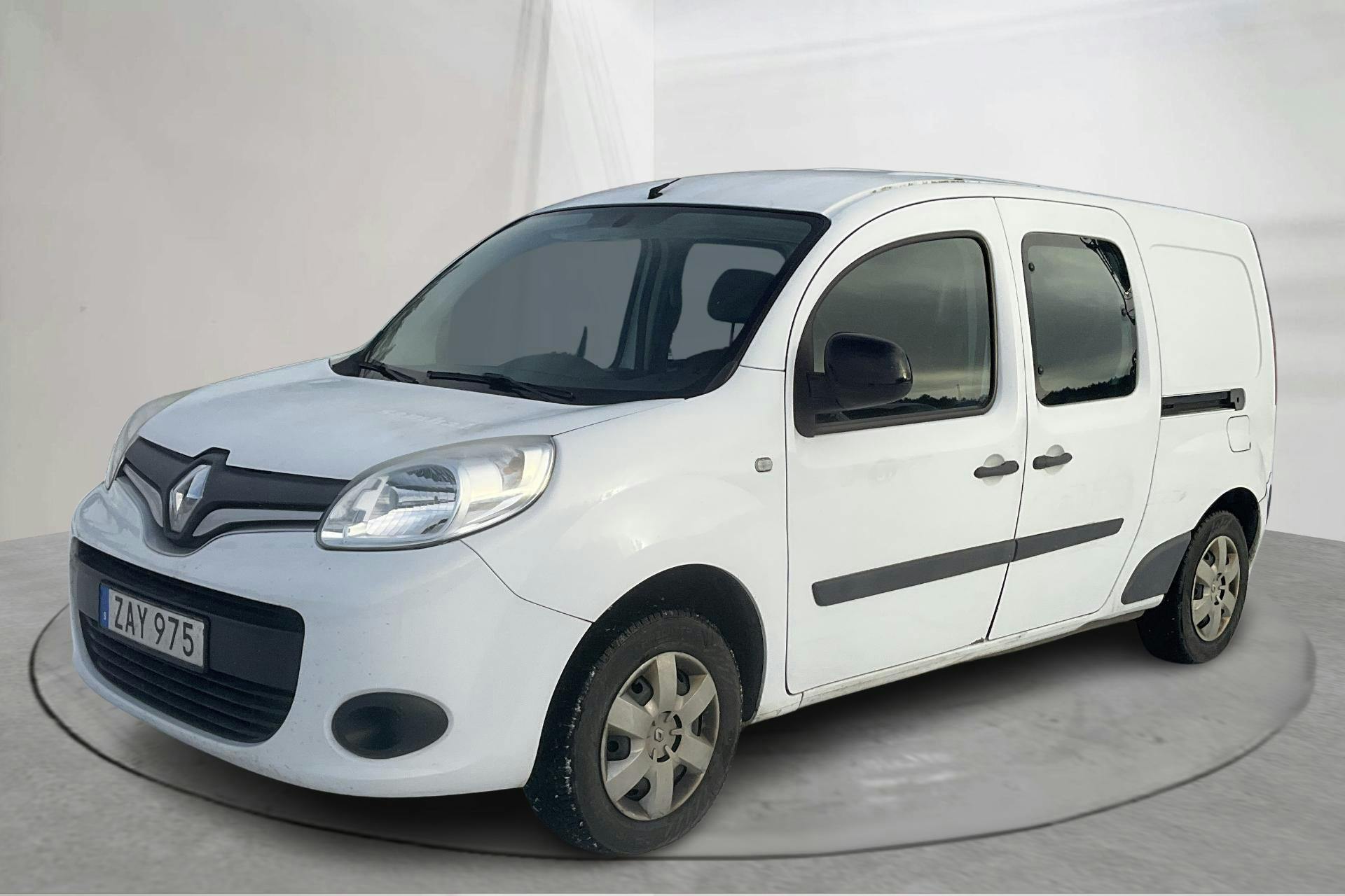 Presentation photo 1 of 12: Renault Kangoo 1.5 dCi Maxi skåp (90hk) - 64 670 km - Manual - white - 2018
