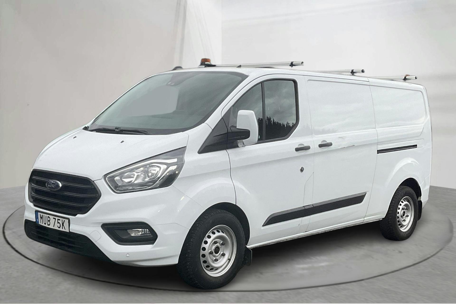 Presentation photo 1 of 14: Ford Transit Custom 300 MHEV (130hk) - 33 620 km - Manual - white - 2023