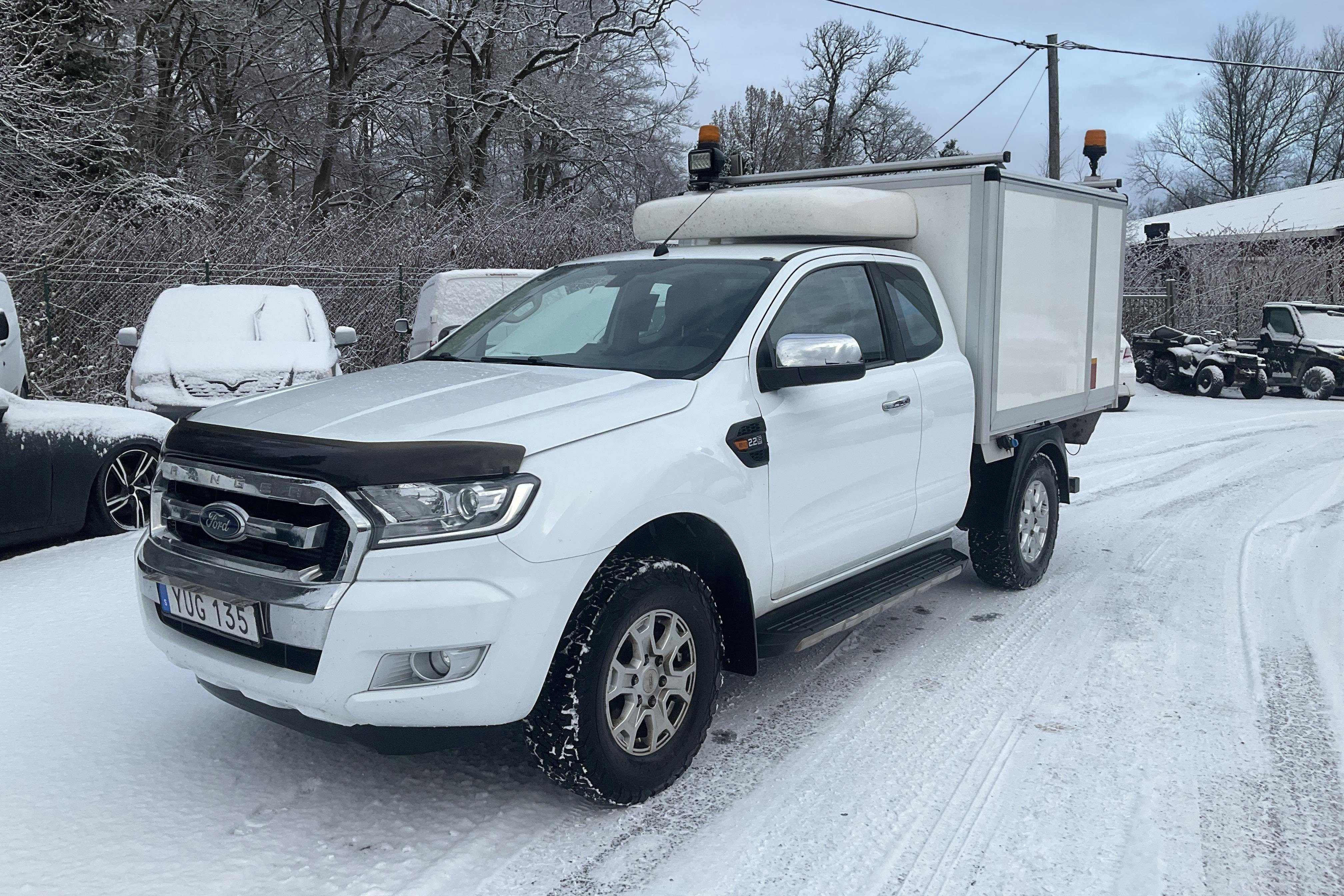 Presentation photo 1 of 12: Ford Ranger 2.2 TDCi 4WD (160hk) - 215 800 km - Manual - white - 2018