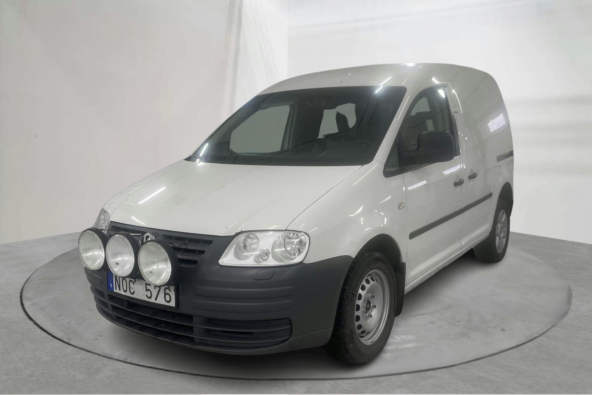 Presentation photo 1 of 13: VW Caddy 1.9 TDI Skåp 4motion (105hk) - 269 250 km - Manual - white - 2009