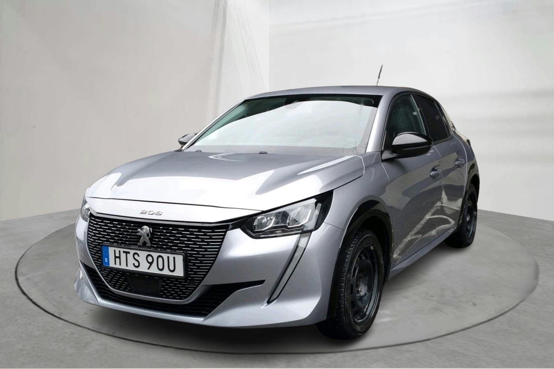 Präsentationsfoto 1 von 16: Peugeot e-208 50kWh 5dr (136hk) - 62 130 Kilometer - Verkaufsautomat - grau - 2022