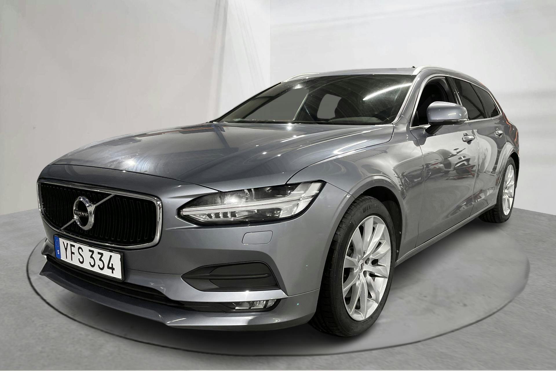 Presentation photo 1 of 17: Volvo V90 D4 (190hk) - 164 420 km - Automatic - Light Blue - 2017