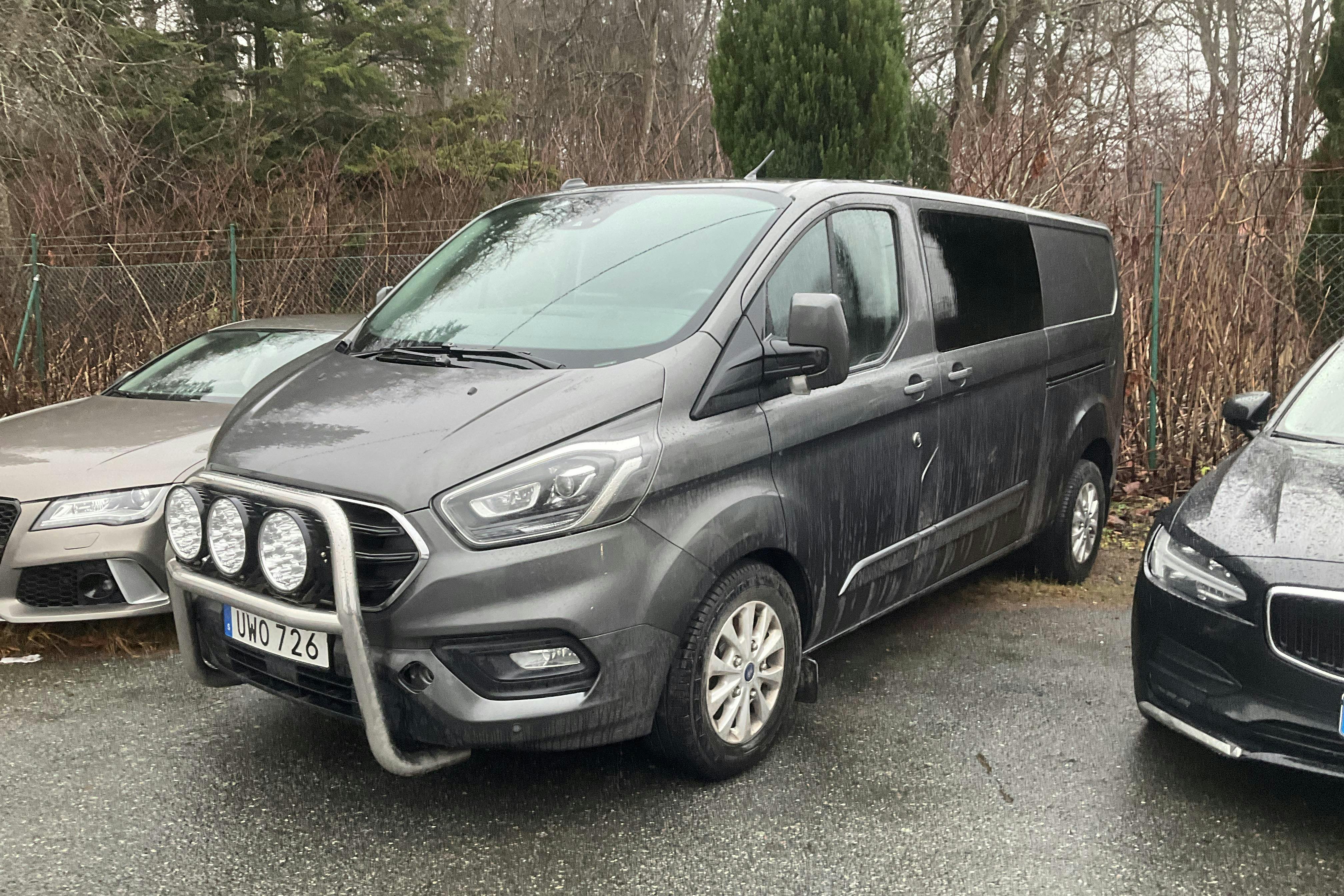 Presentationsfoto 1 av 13: Ford Transit Custom 340 (170hk) - 20 577 mil - Automat - grå - 2020