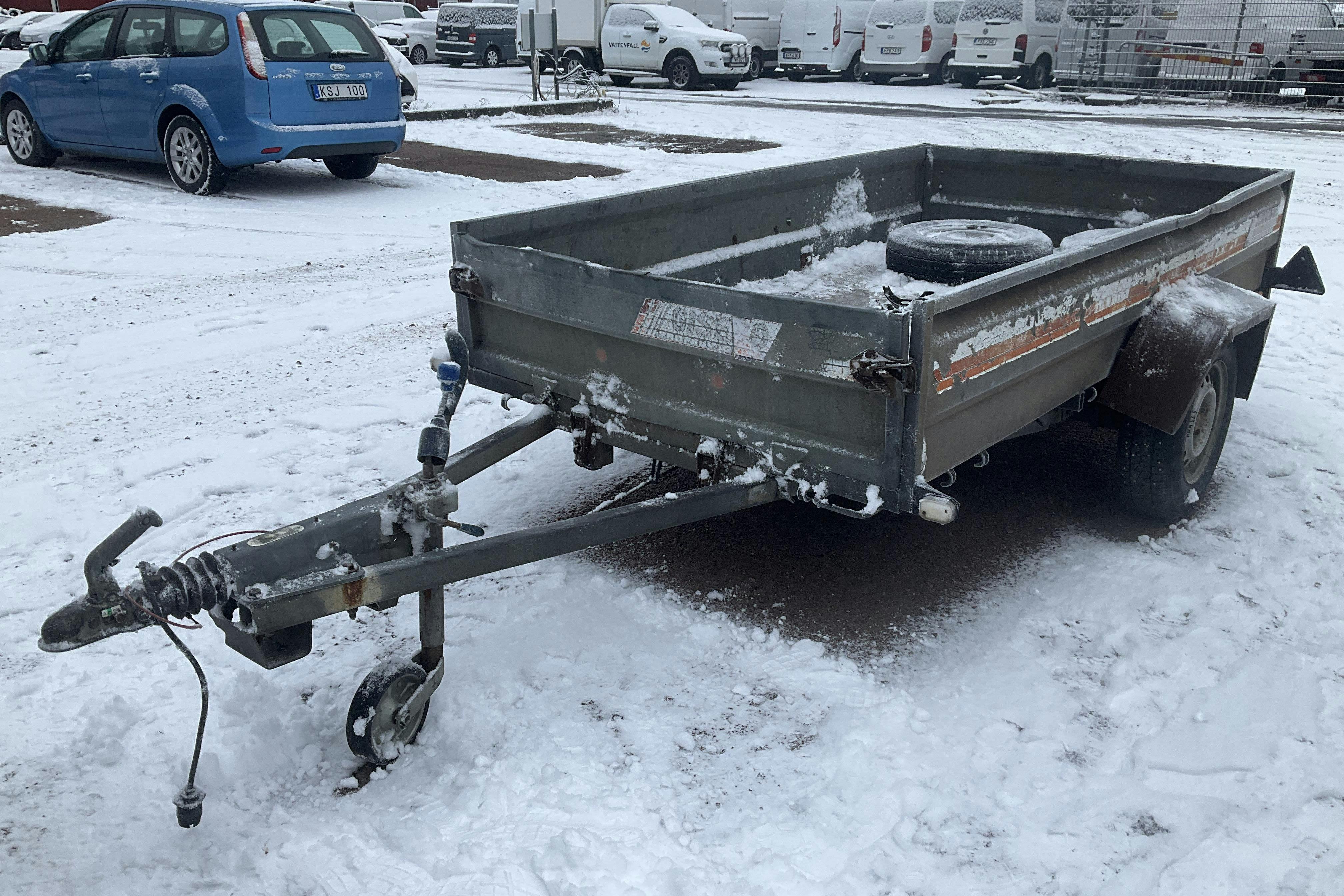 Presentation photo 1 of 9: GISEBO 1000/TRANSPORTER 1000 TRANSPORTER Släpvagn med tippfunkltion - 0 km - gray - 1989