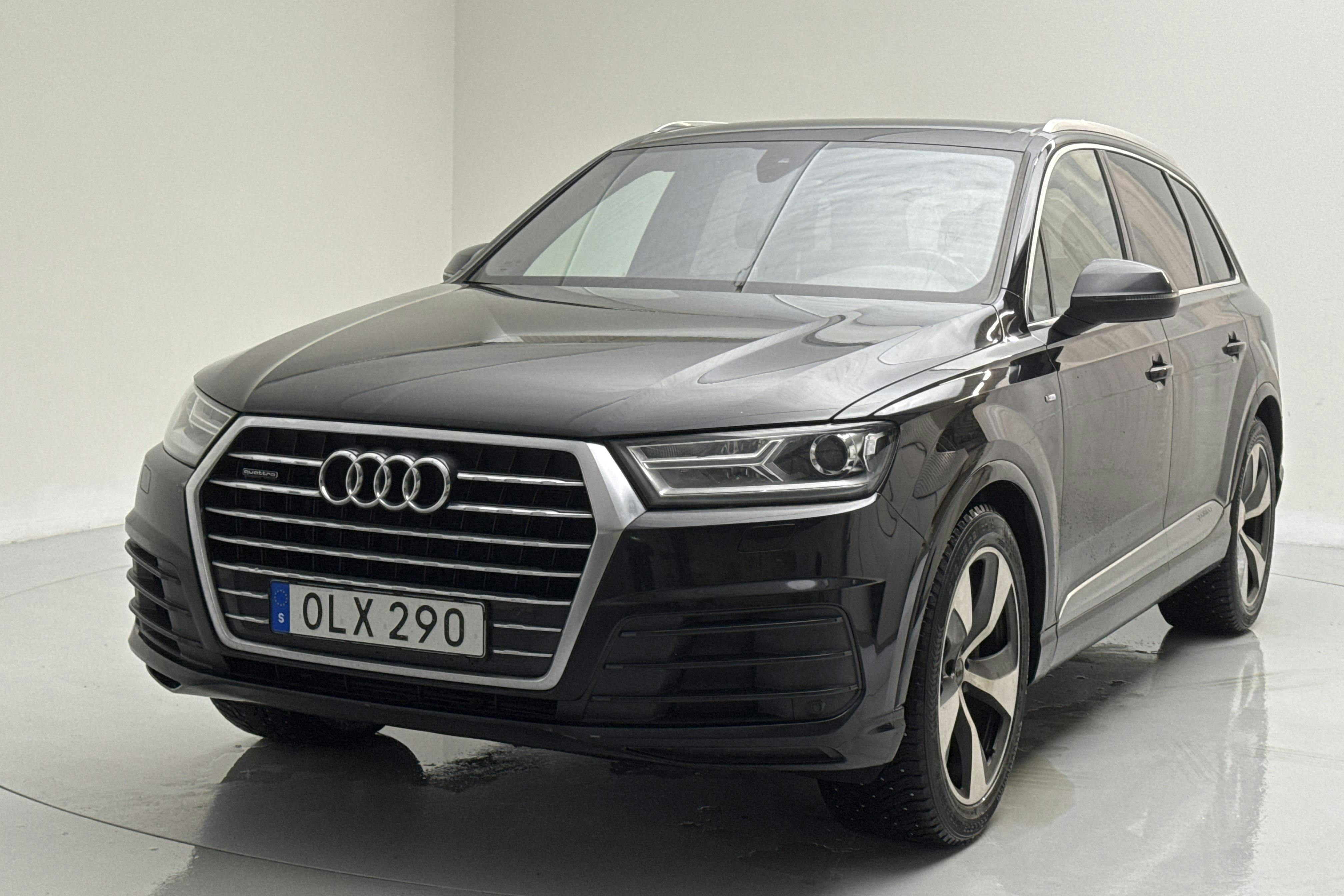 Presentation photo 1 of 18: Audi Q7 3.0 TDI quattro (272hk) - 199 330 km - Automatic - black - 2016