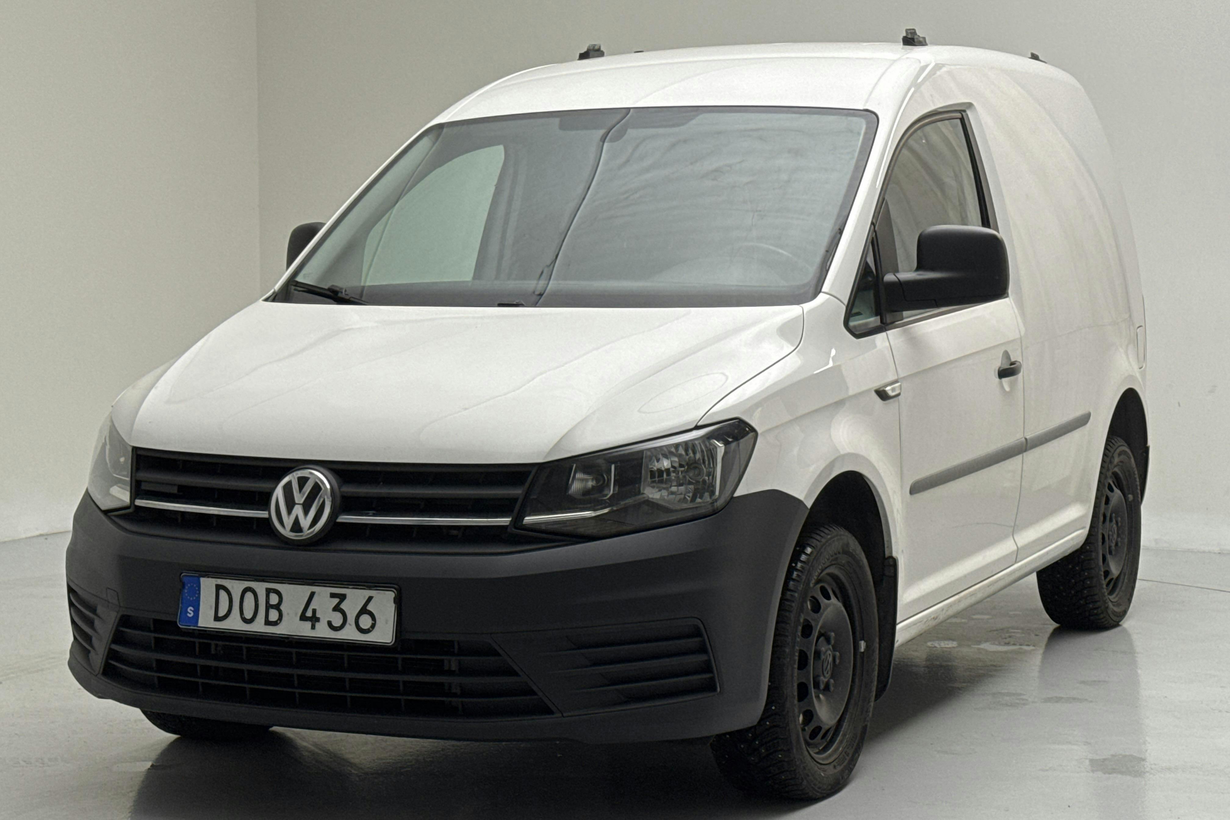 Presentation photo 1 of 13: VW Caddy 2.0 TDI Skåp 4MOTION (122hk) - 192 630 km - Manual - white - 2018