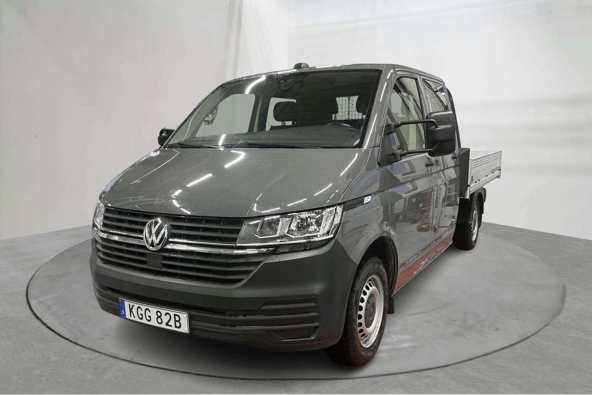 Presentation photo 1 of 14: VW Transporter Pickup T6.1 TDI (110hk) - 65 580 km - Manual - gray - 2023