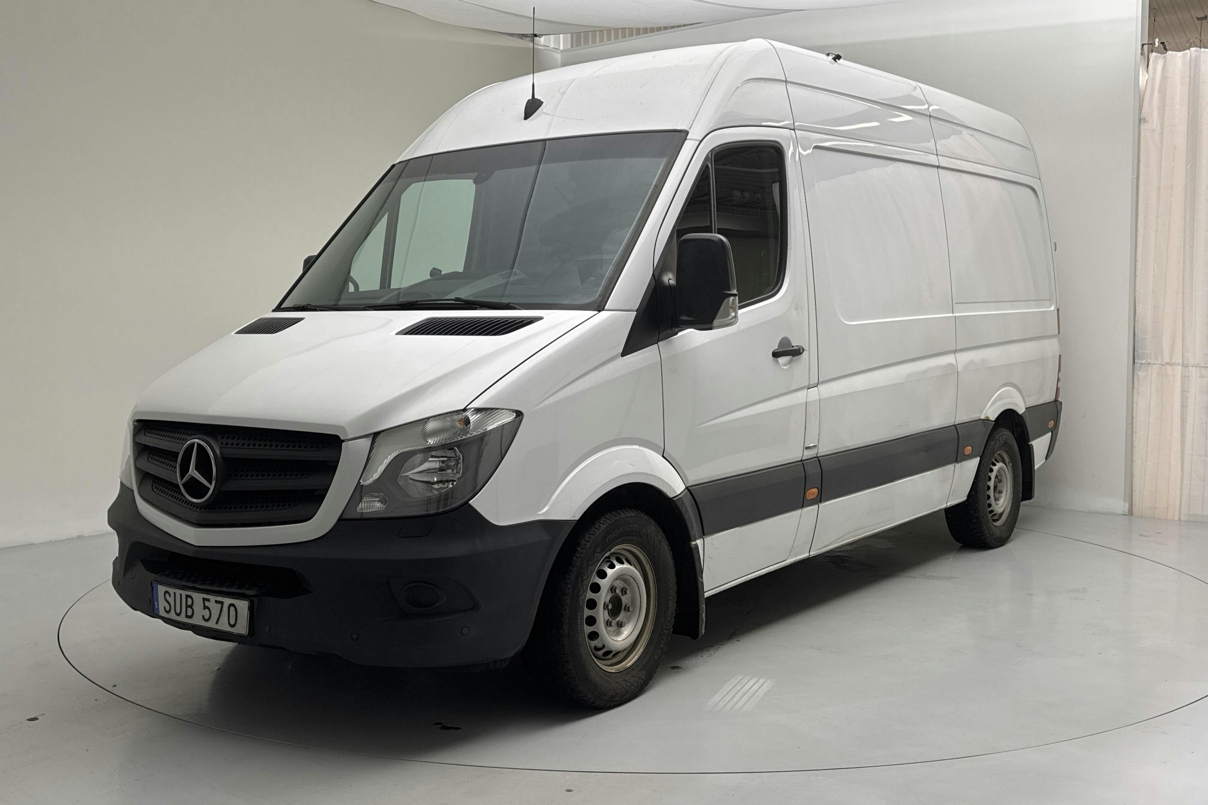 Presentation photo 1 of 13: Mercedes Sprinter 316 CDI (163hk) - 333 330 km - Automatic - white - 2018
