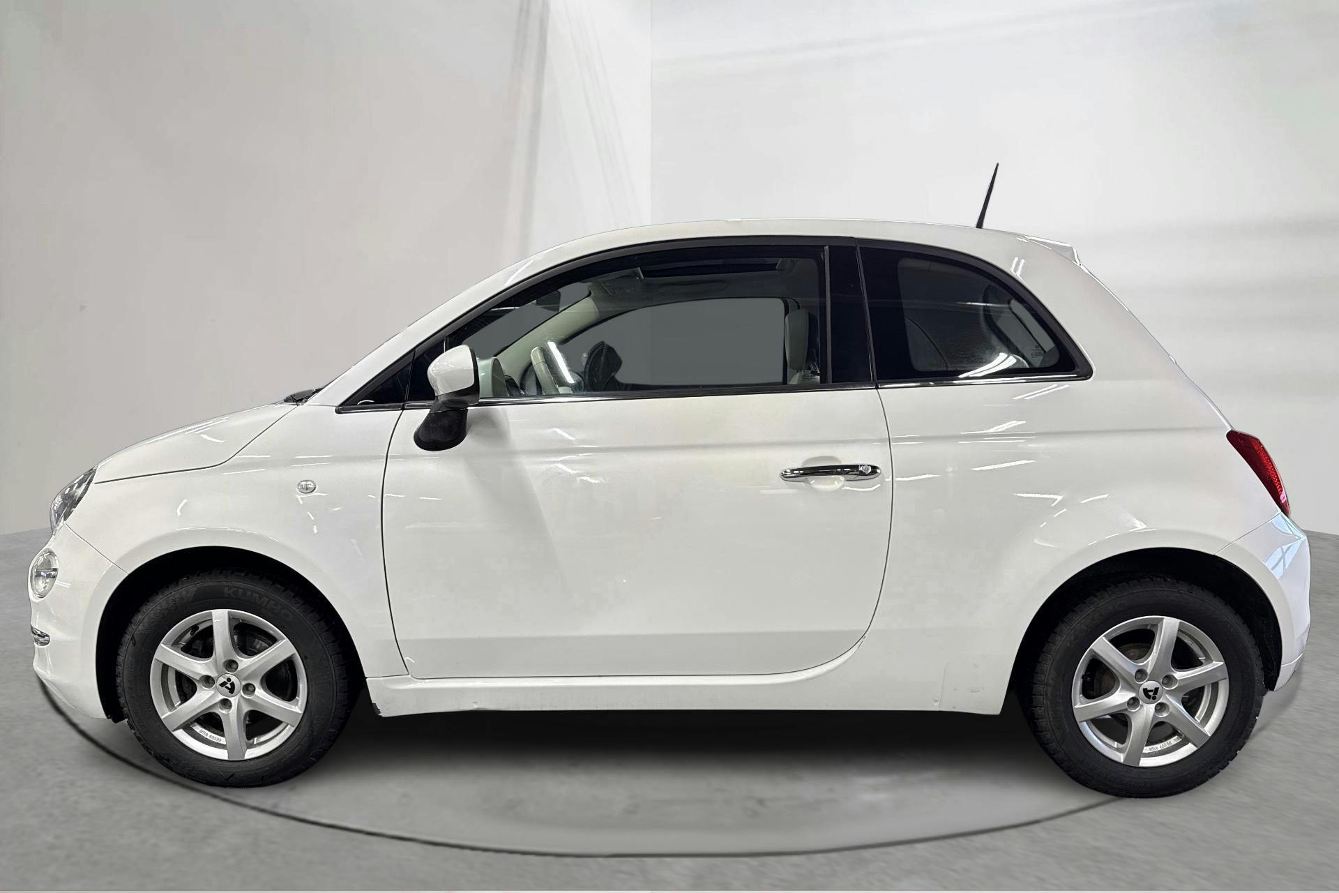 Presentation photo 2 of 14: Fiat 500 1.2 (69hk) - 67 400 km - Automatic - white - 2017