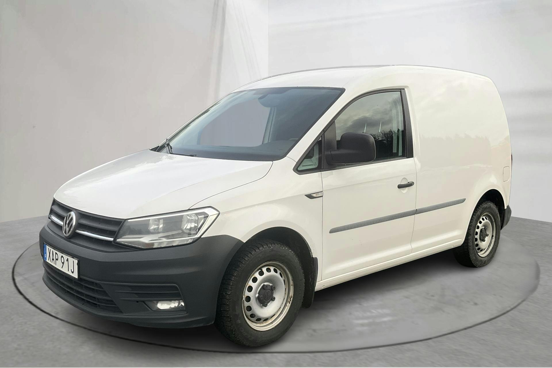 Presentation photo 1 of 13: VW Caddy 2.0 TDI Skåp (75hk) - 179 570 km - Manual - white - 2020