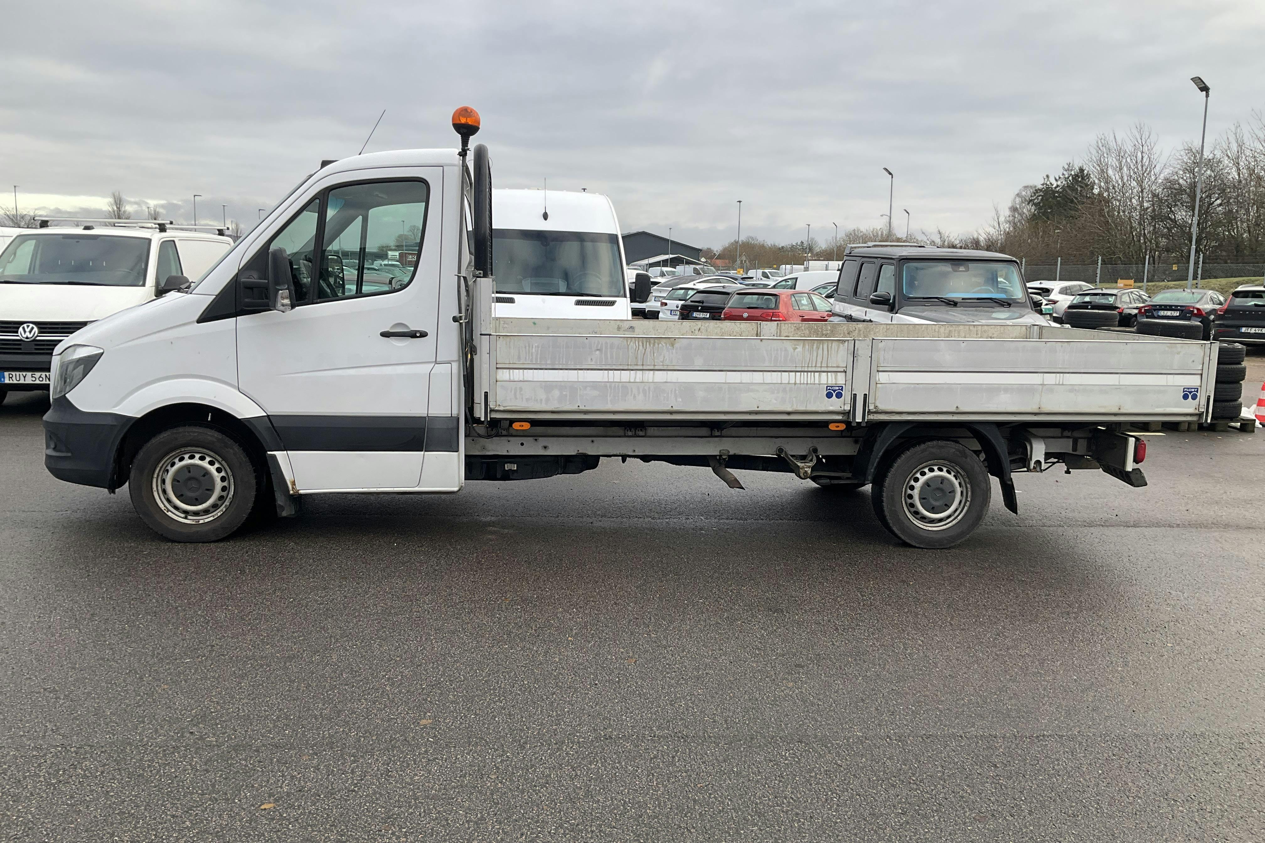 Presentation photo 2 of 10: Mercedes Sprinter 316 CDI Pickup/Chassi (163hk) - 297 650 km - Automatic - white - 2015