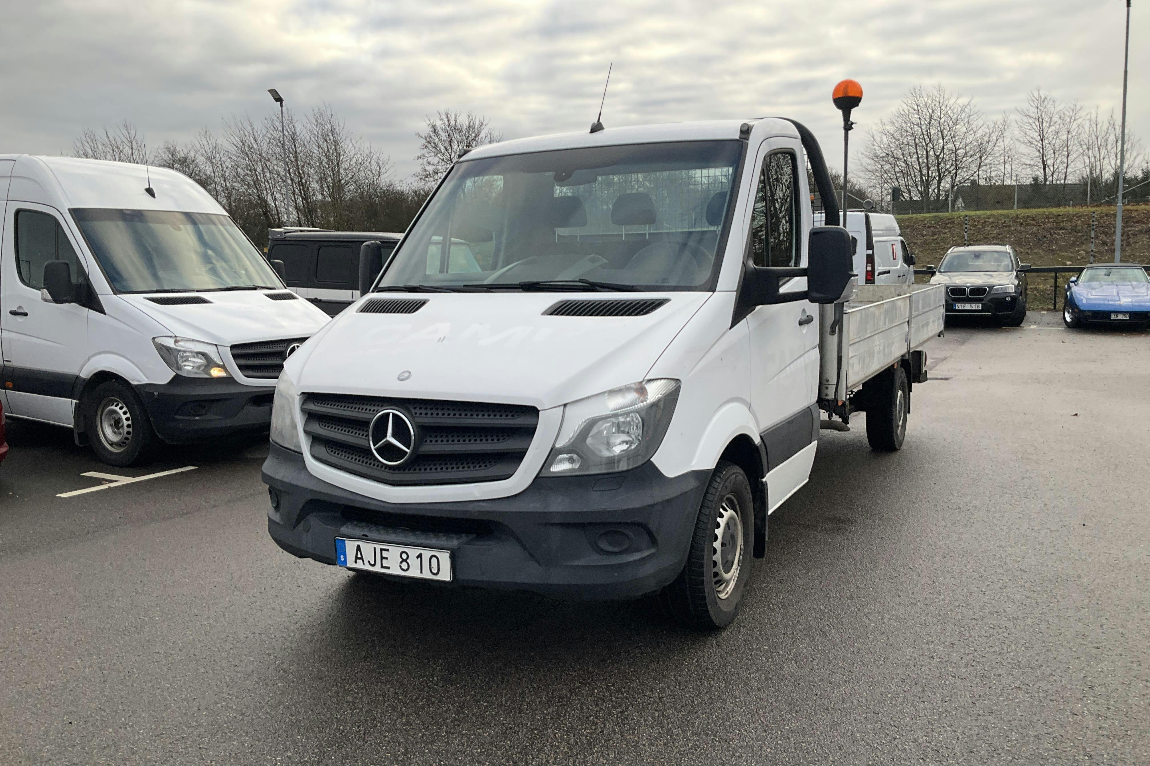 Presentation photo 1 of 10: Mercedes Sprinter 316 CDI Pickup/Chassi (163hk) - 297 650 km - Automatic - white - 2015