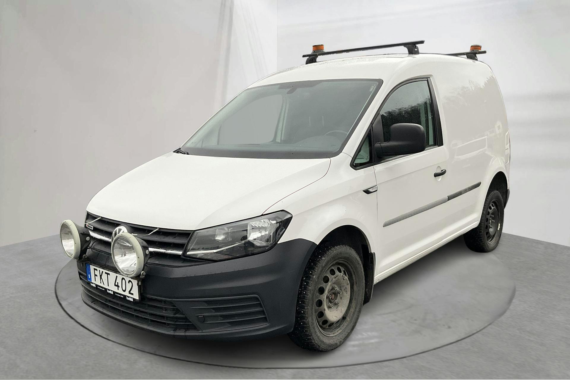 Presentation photo 1 of 12: VW Caddy 2.0 TDI Skåp 4MOTION (122hk) - 69 560 km - Manual - white - 2018