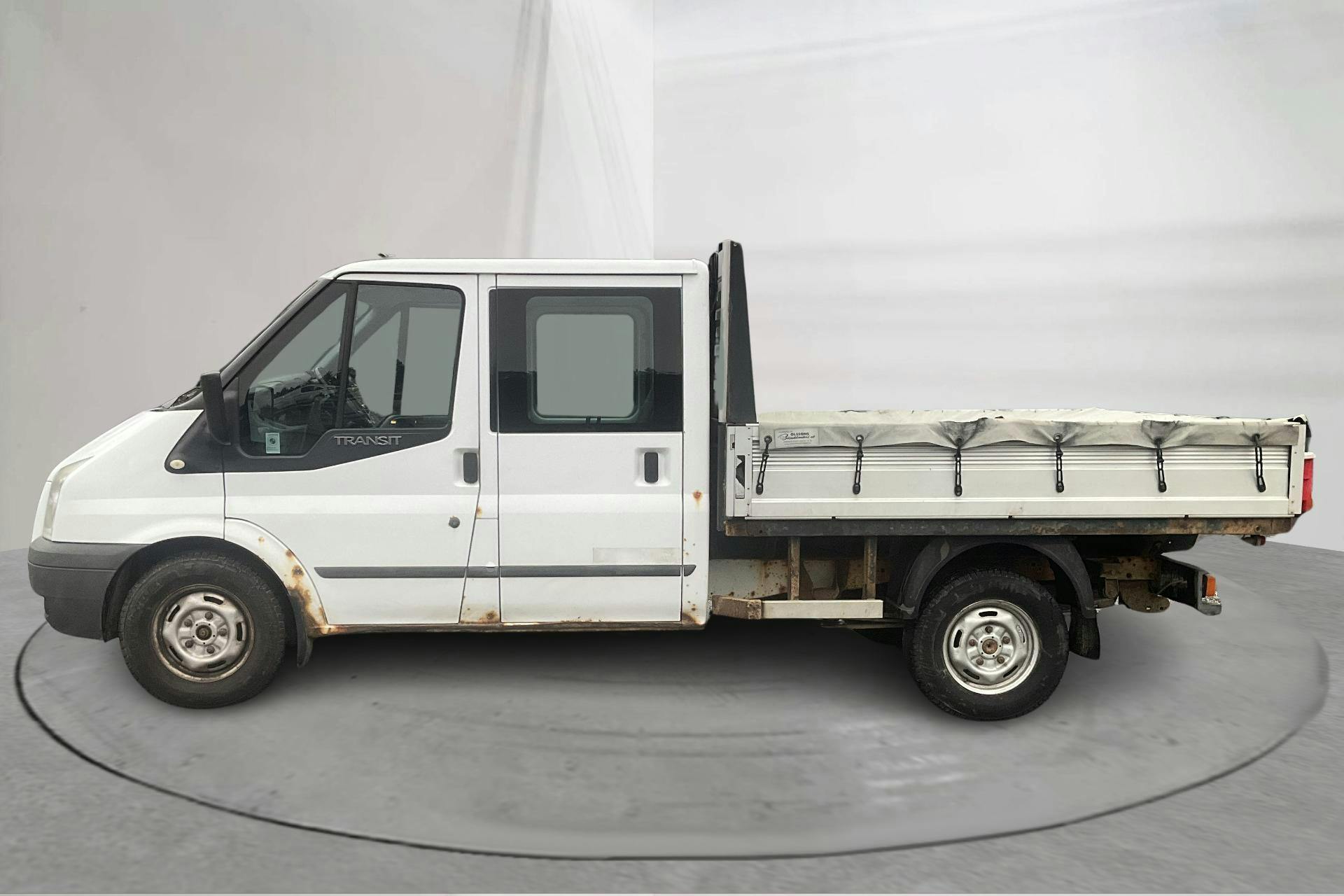 Presentation photo 2 of 12: Ford Transit 350 2.4 TDCi Pickup (140hk) - 164 940 km - Manual - white - 2011