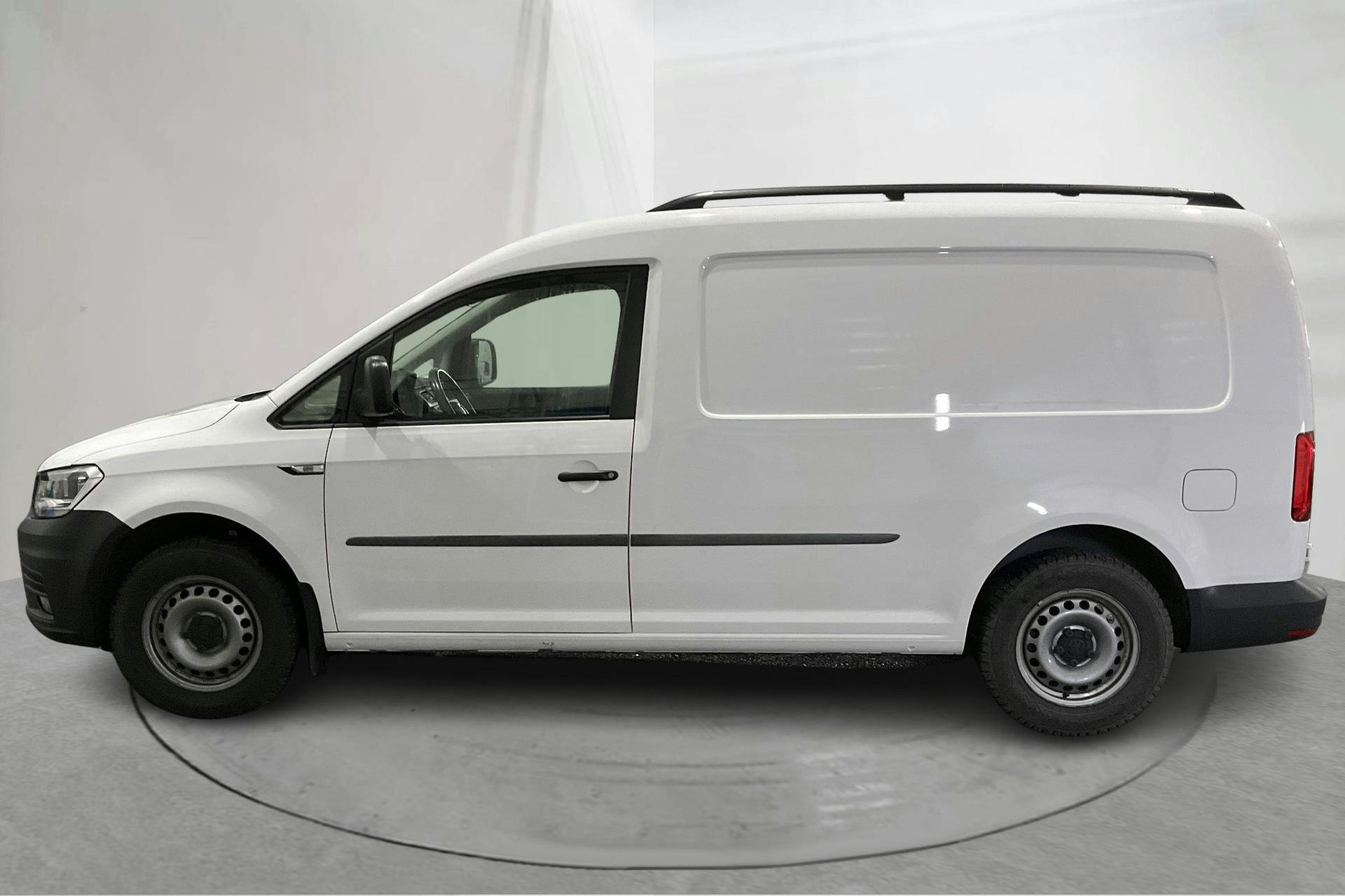 Presentationsfoto 2 av 12: VW Caddy 2.0 TDI Maxi Skåp (102hk) - 1 445 mil - Automat - vit - 2020