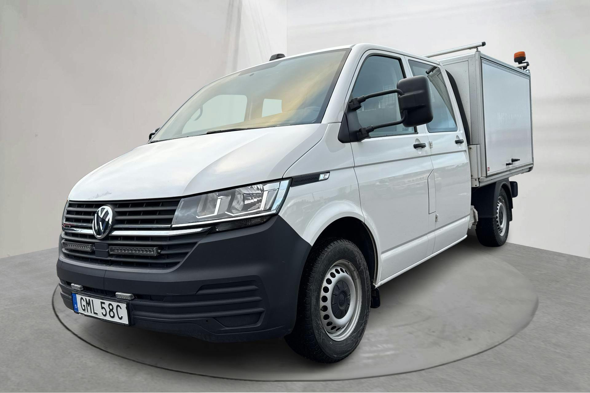 Presentation photo 1 of 16: VW Transporter T6.1 2.0 TDI BMT 4MOTION (150hk) - 151 900 km - Manual - white - 2020