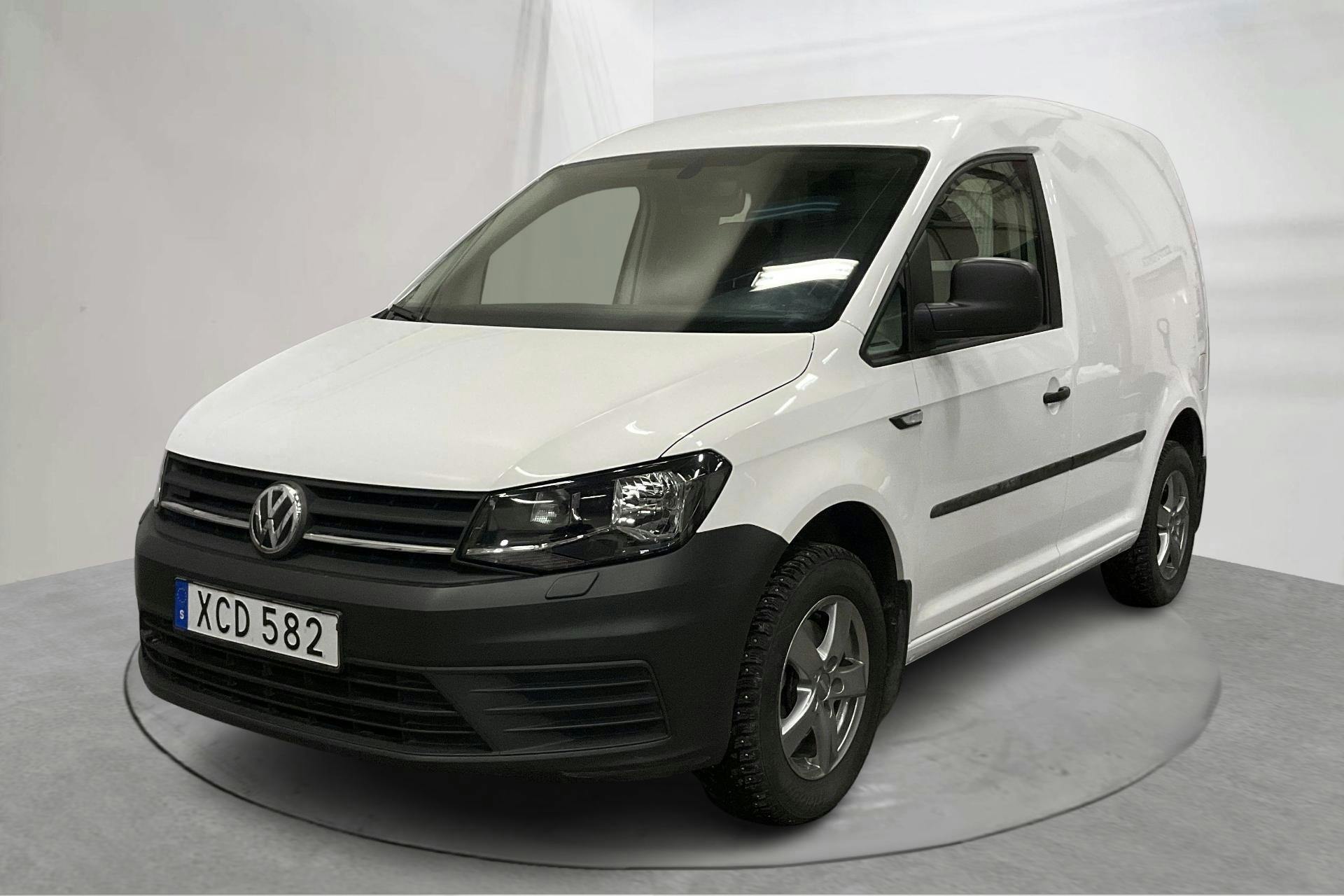 Presentation photo 1 of 13: VW Caddy 1.4 TGI Skåp (110hk) - 35 790 km - Automatic - white - 2019