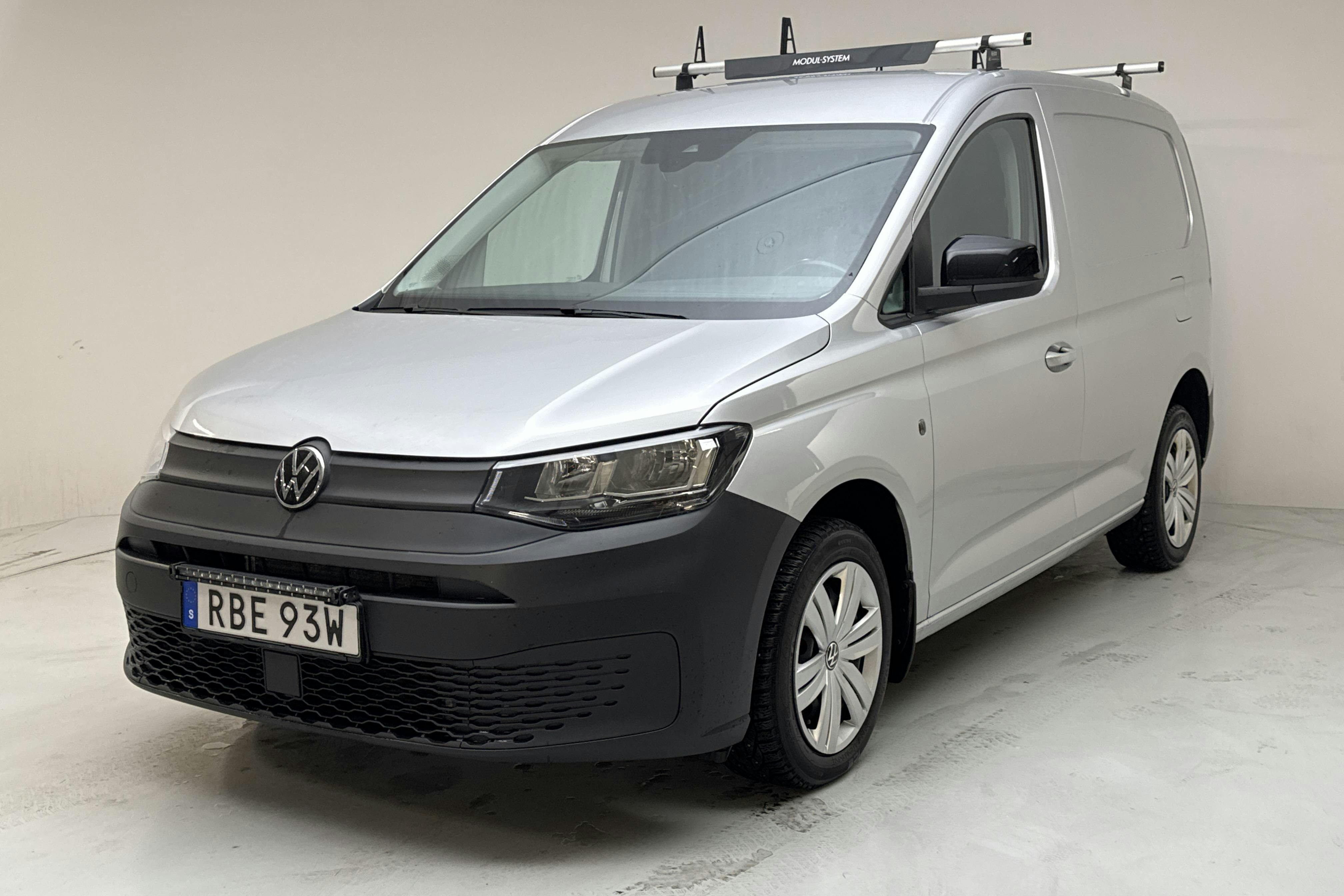 Præsentationsfoto 1 af 14: VW Caddy Cargo 2.0 TDI Skåp (122hk) - 74 610 kilometer - Salgsautomat - Sølv - 2024