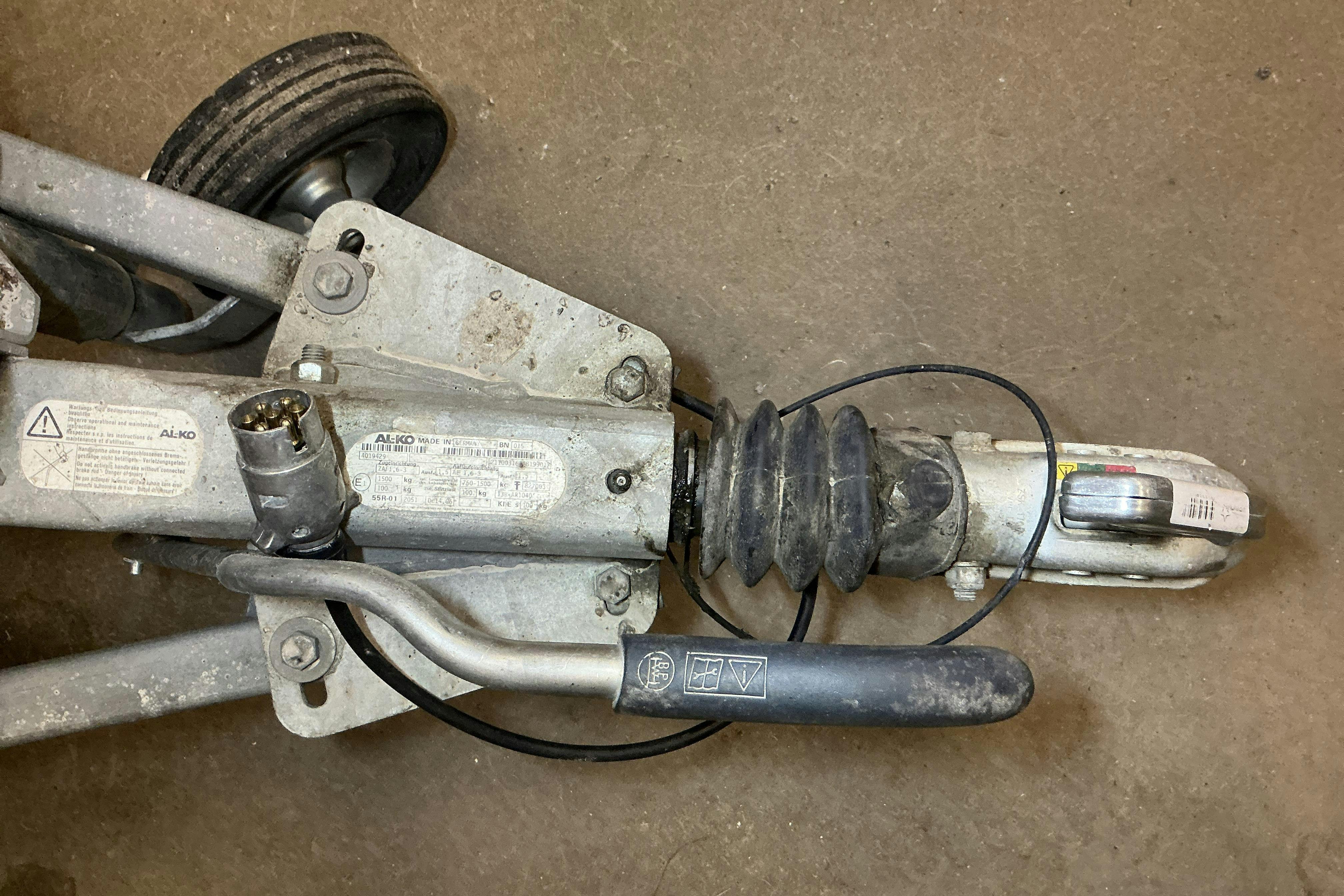 Presentation photo 15 of 15: TIAB 4P 3913 INLINE Kåpsläpvagn med tippfunktion Släpvagn - 0 km - gray - 2008