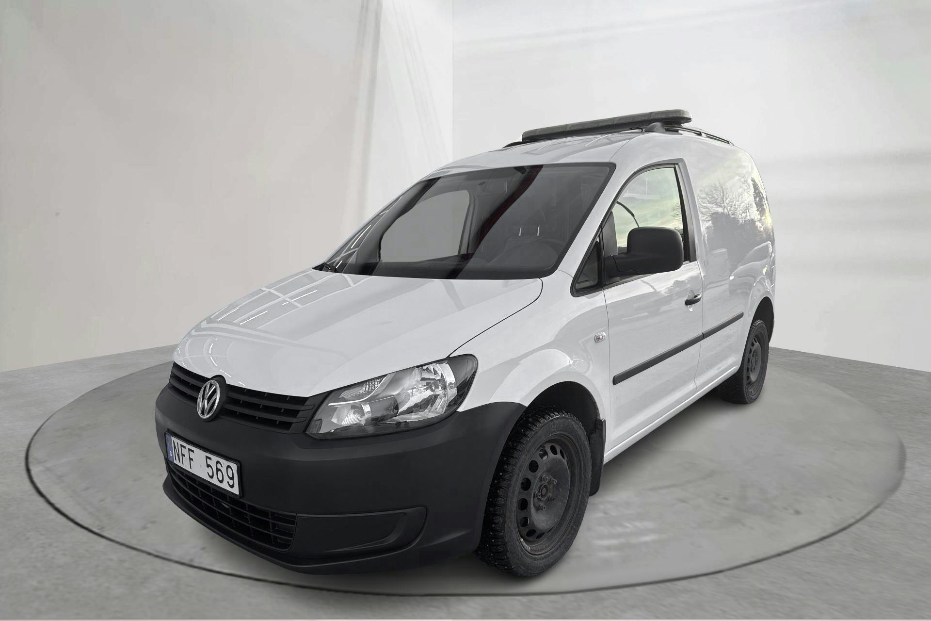 Presentation photo 1 of 17: VW Caddy 2.0 TDI 4Motion (140hk) - 60 330 km - Automatic - white - 2013