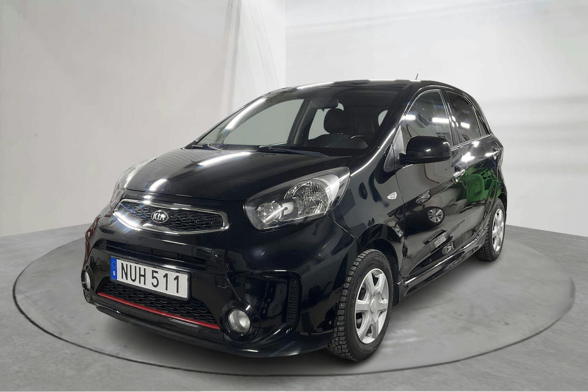 Presentation photo 1 of 13: KIA Picanto 1.0 5dr (69hk) - 67 740 km - Manual - black - 2016