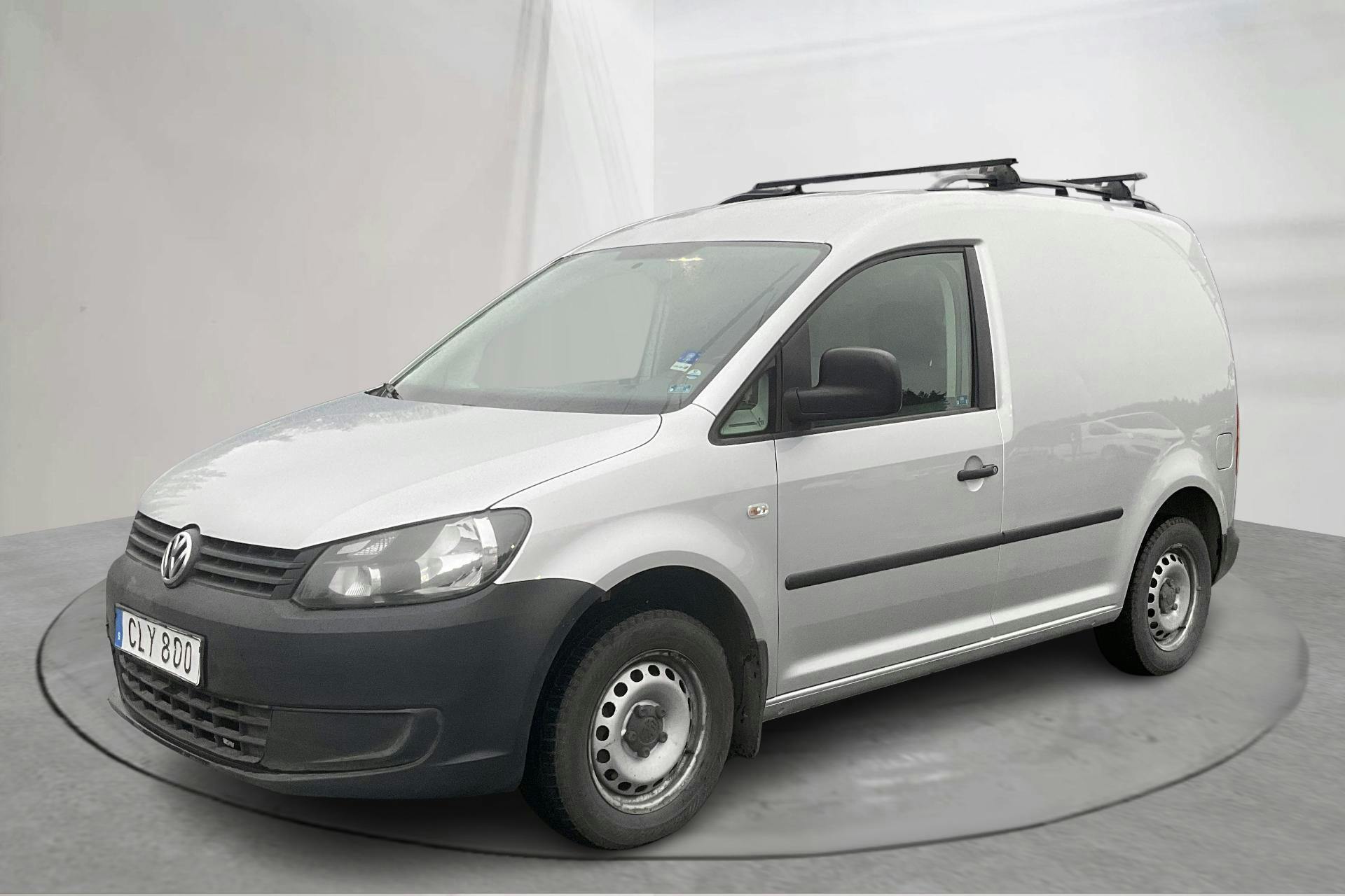 Presentationsfoto 1 av 12: VW Caddy 1.6 TDI Skåp (102hk) - 12 389 mil - Automat - silver - 2014