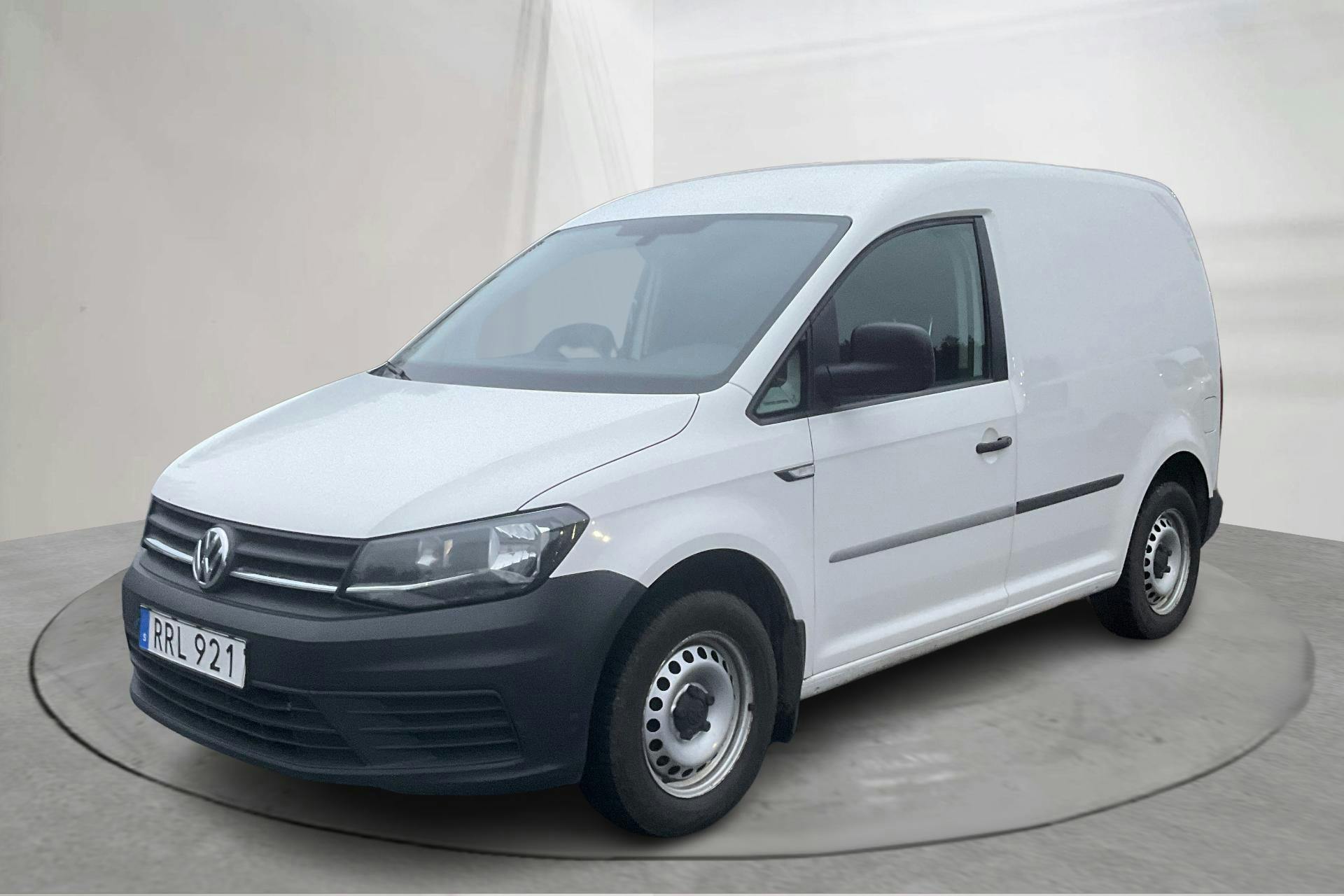 Presentationsfoto 1 av 13: VW Caddy 2.0 TDI Skåp (102hk) - 13 896 mil - Automat - vit - 2016