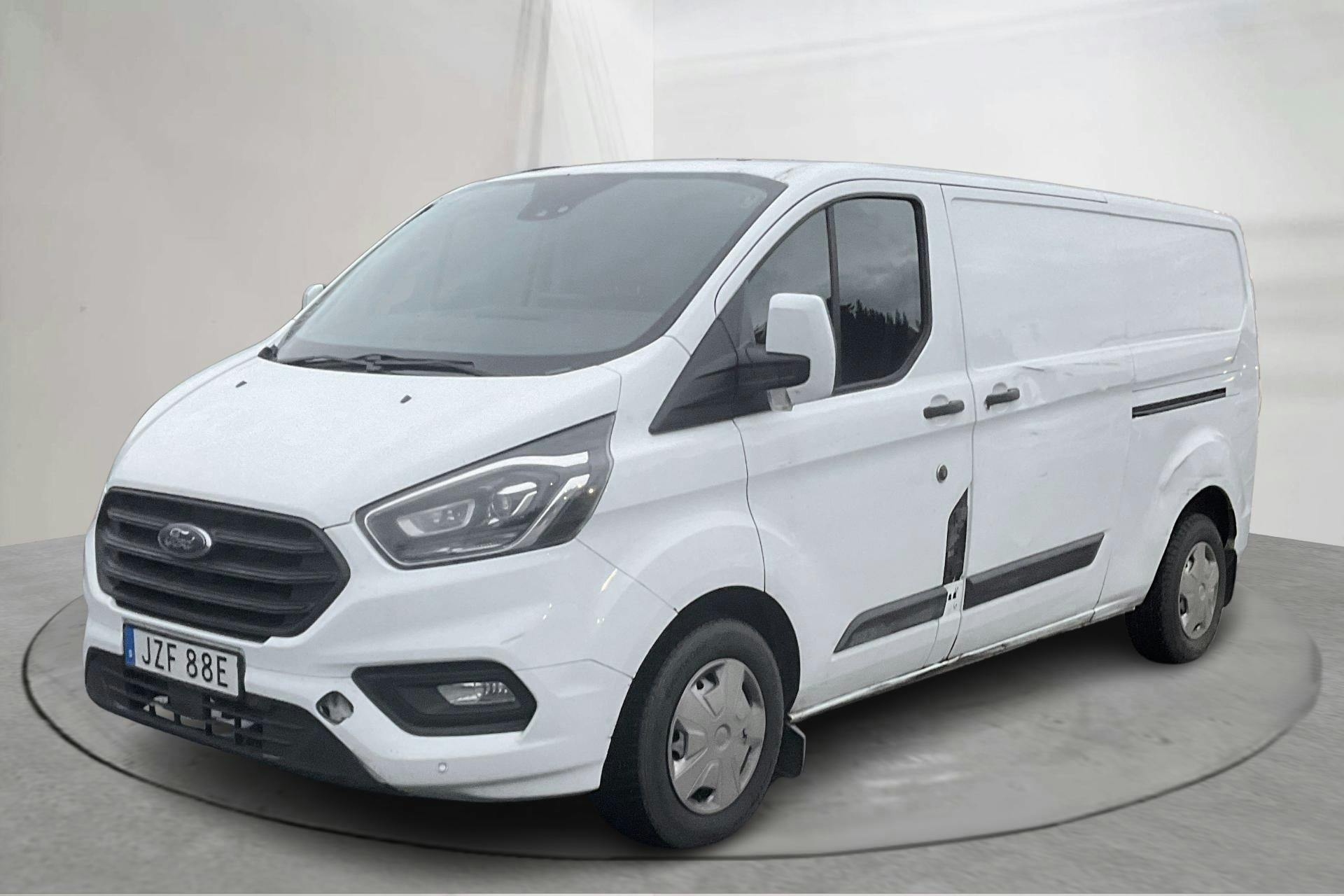 Presentationsfoto 1 av 14: Ford Transit Custom 300 MHEV (130hk) - 11 936 mil - Manuell - vit - 2021