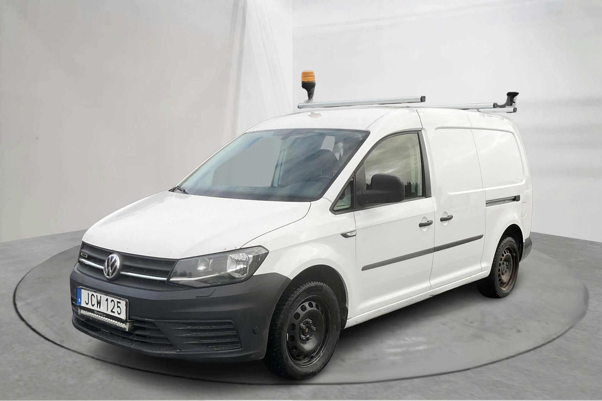 Presentationsfoto 1 av 15: VW Caddy 2.0 TDI Maxi Skåp 4MOTION (122hk) - 14 341 mil - Manuell - vit - 2016